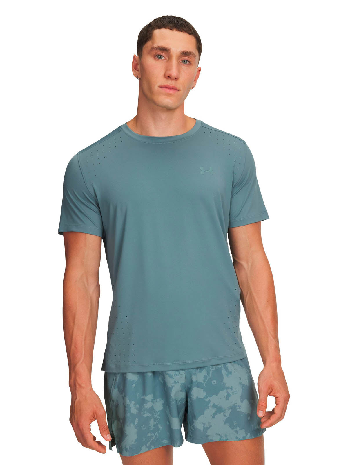 Polera manga corta Running para Hombre Launch Elite Verde Under Armour