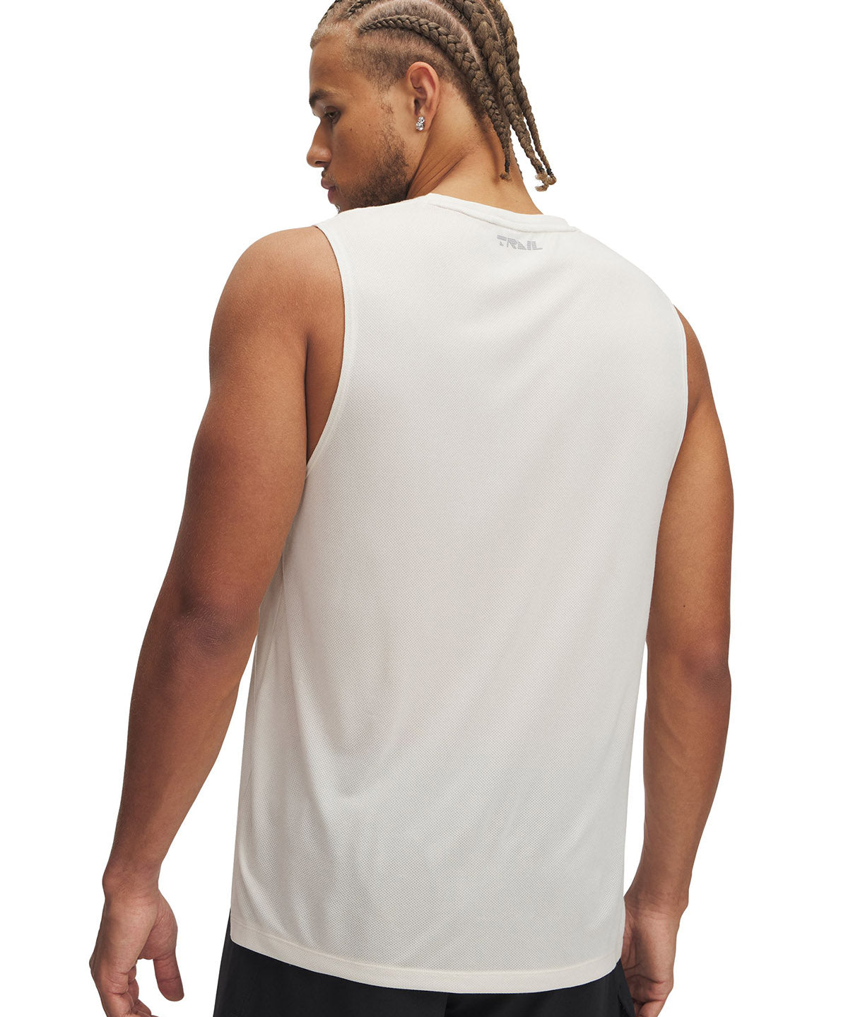 Polera sin mangas UA Trail Run café para hombre