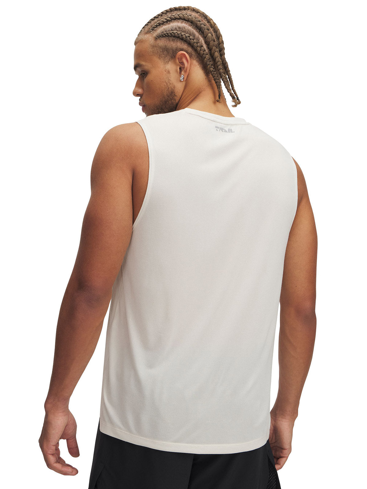 Polera sin mangas UA Trail Run café para hombre