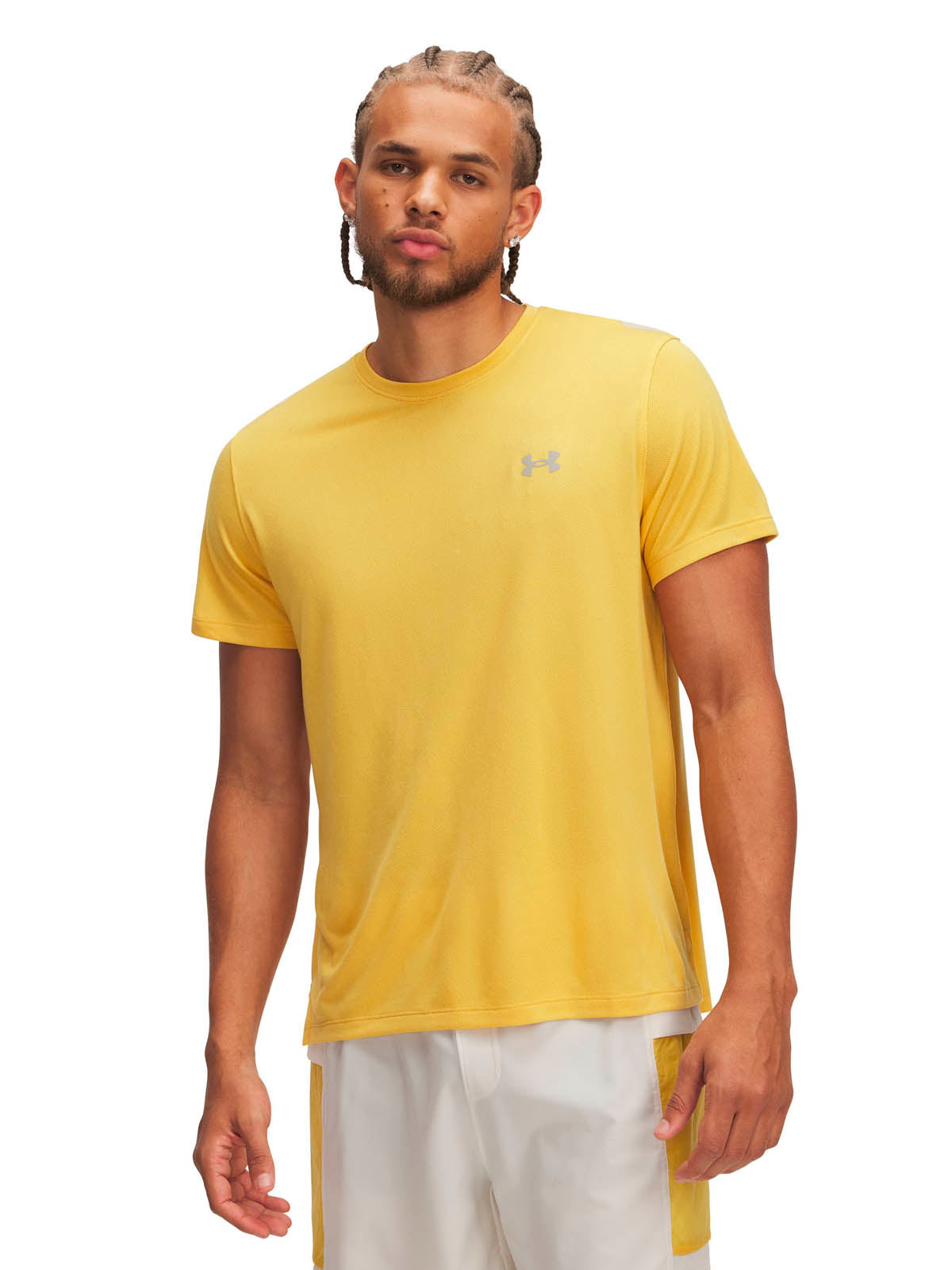Polera manga corta UA Trail Run amarillo para hombre