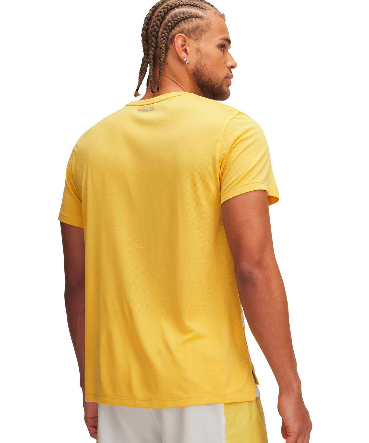 Polera manga corta UA Trail Run amarillo para hombre