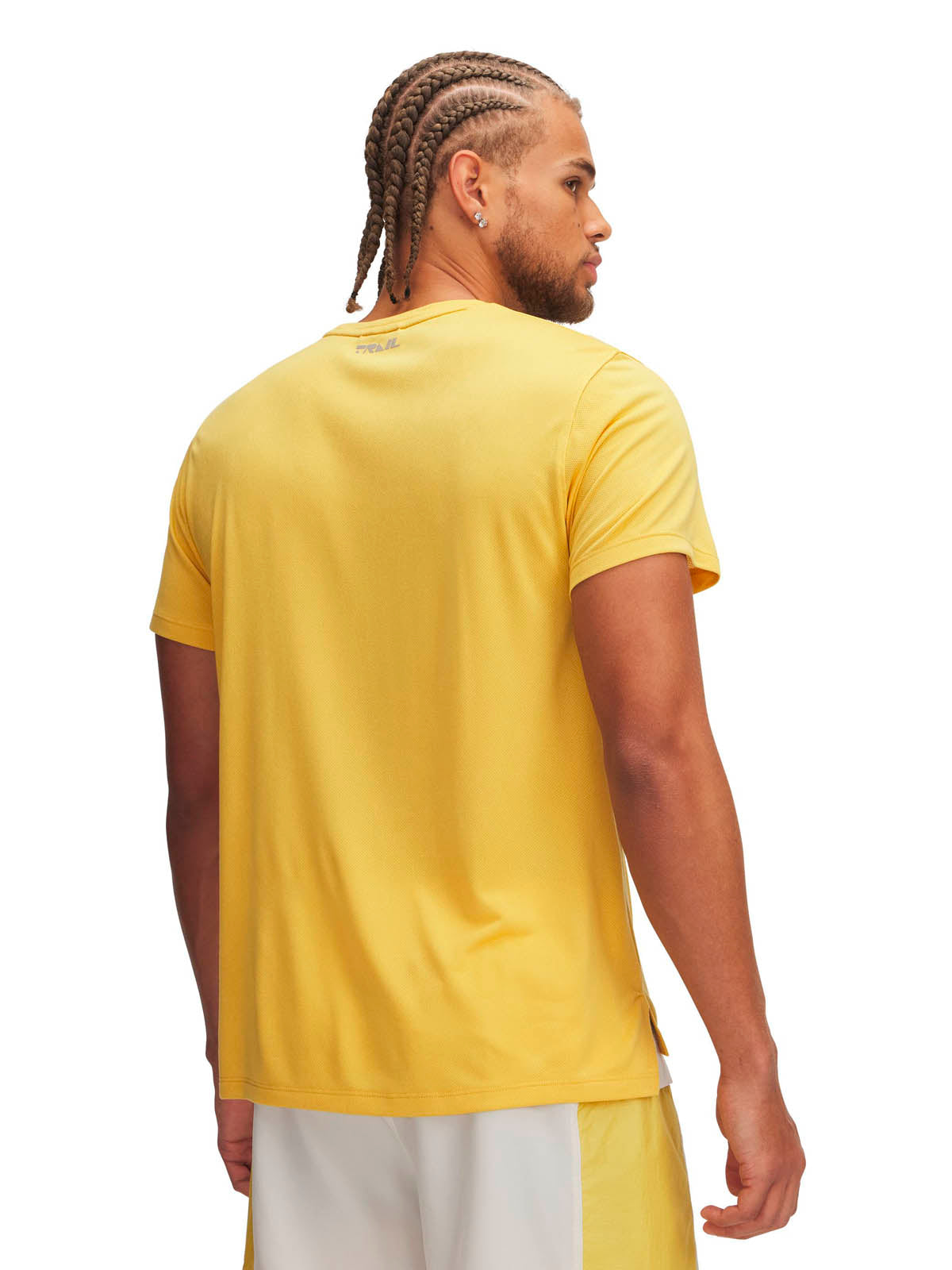 Polera manga corta UA Trail Run amarillo para hombre
