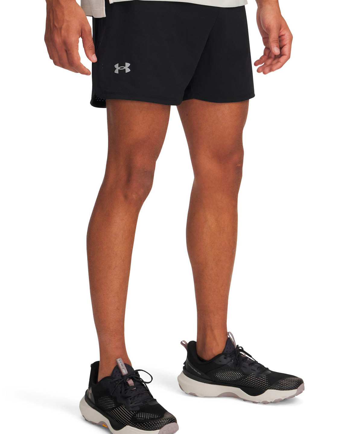 Shorts UA Trail Run Launch negro para hombre
