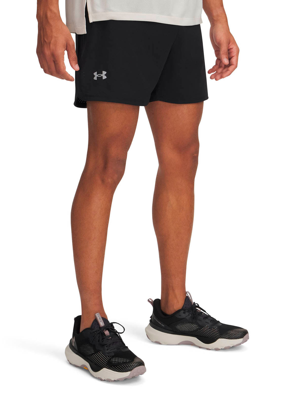 Shorts UA Trail Run Launch negro para hombre