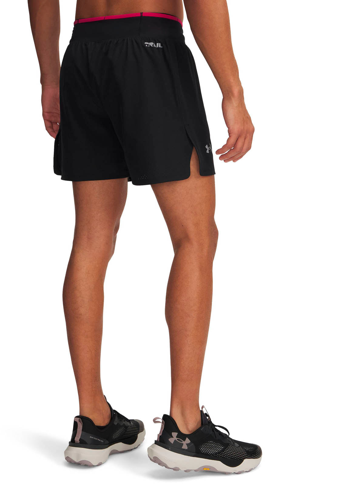 Shorts UA Trail Run Launch negro para hombre