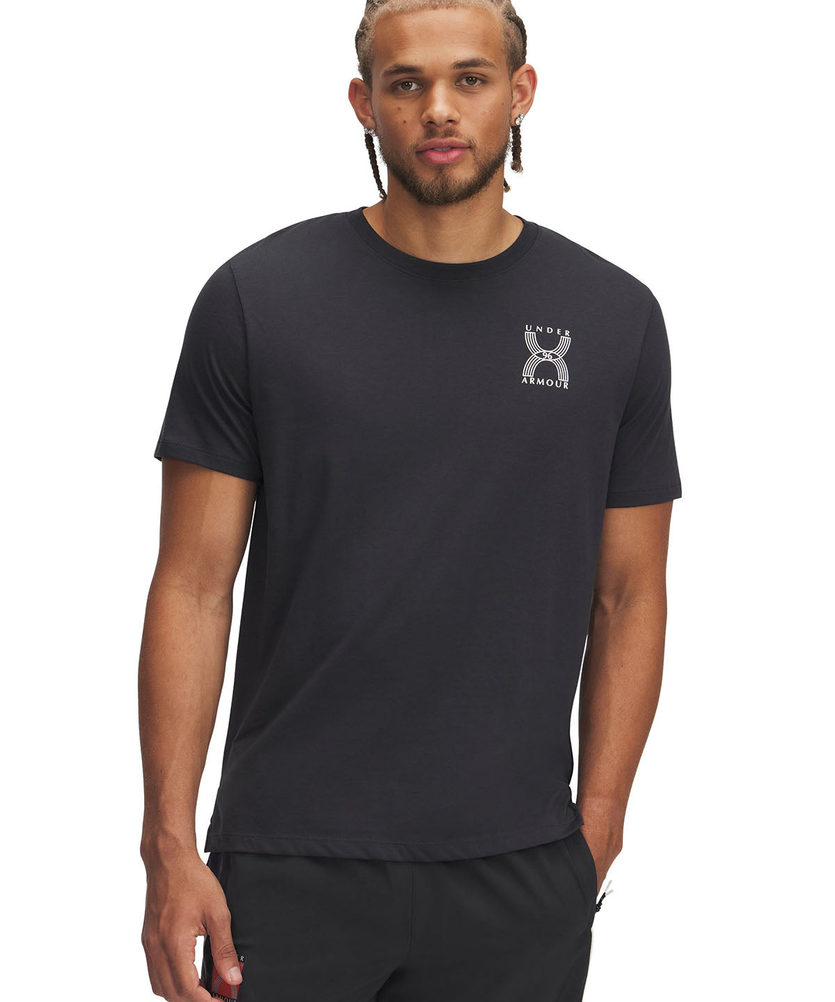 Polera manga corta UA Run 96 gris para hombre