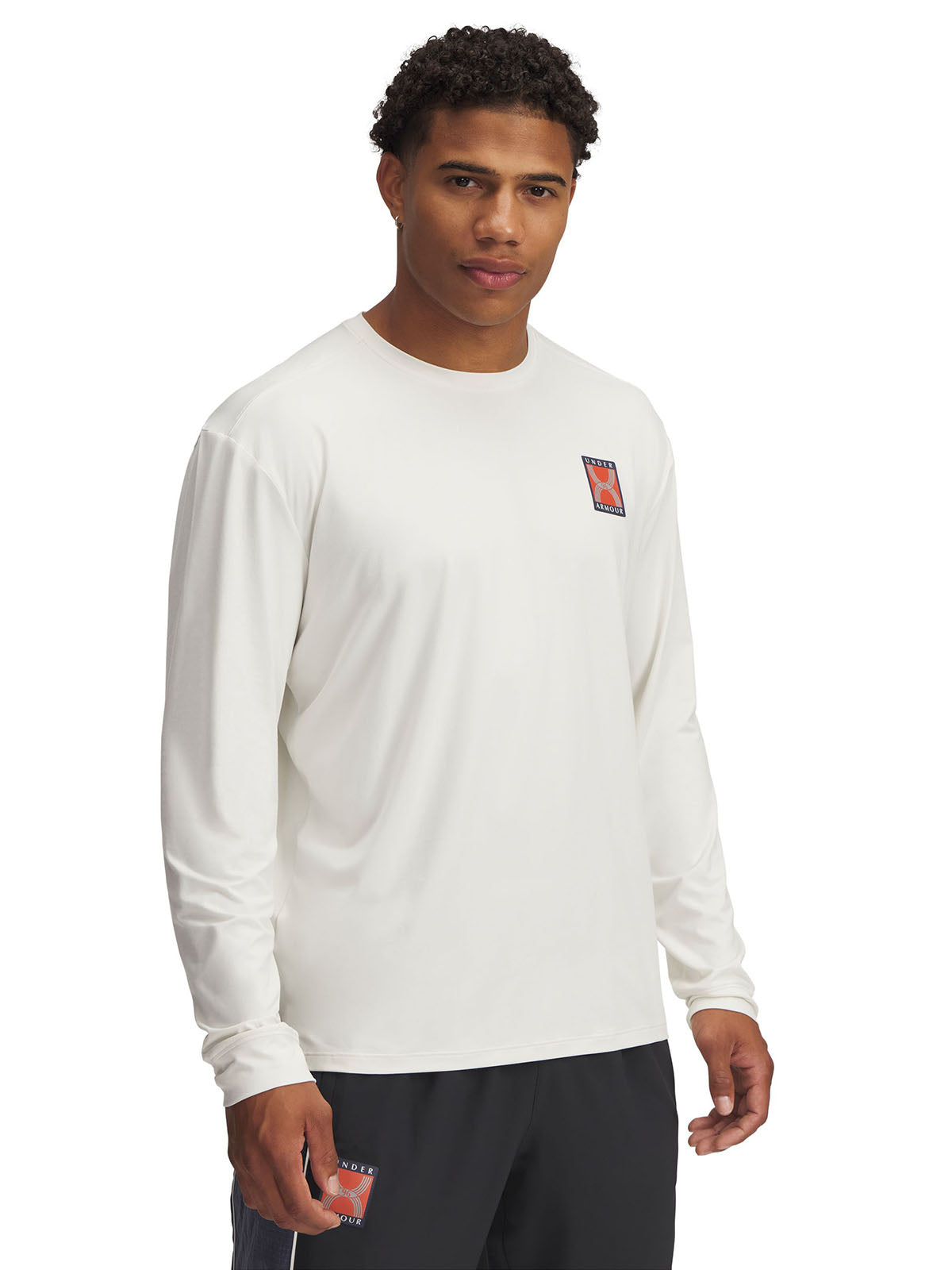 Polerón UA Run 96 blanco para hombre