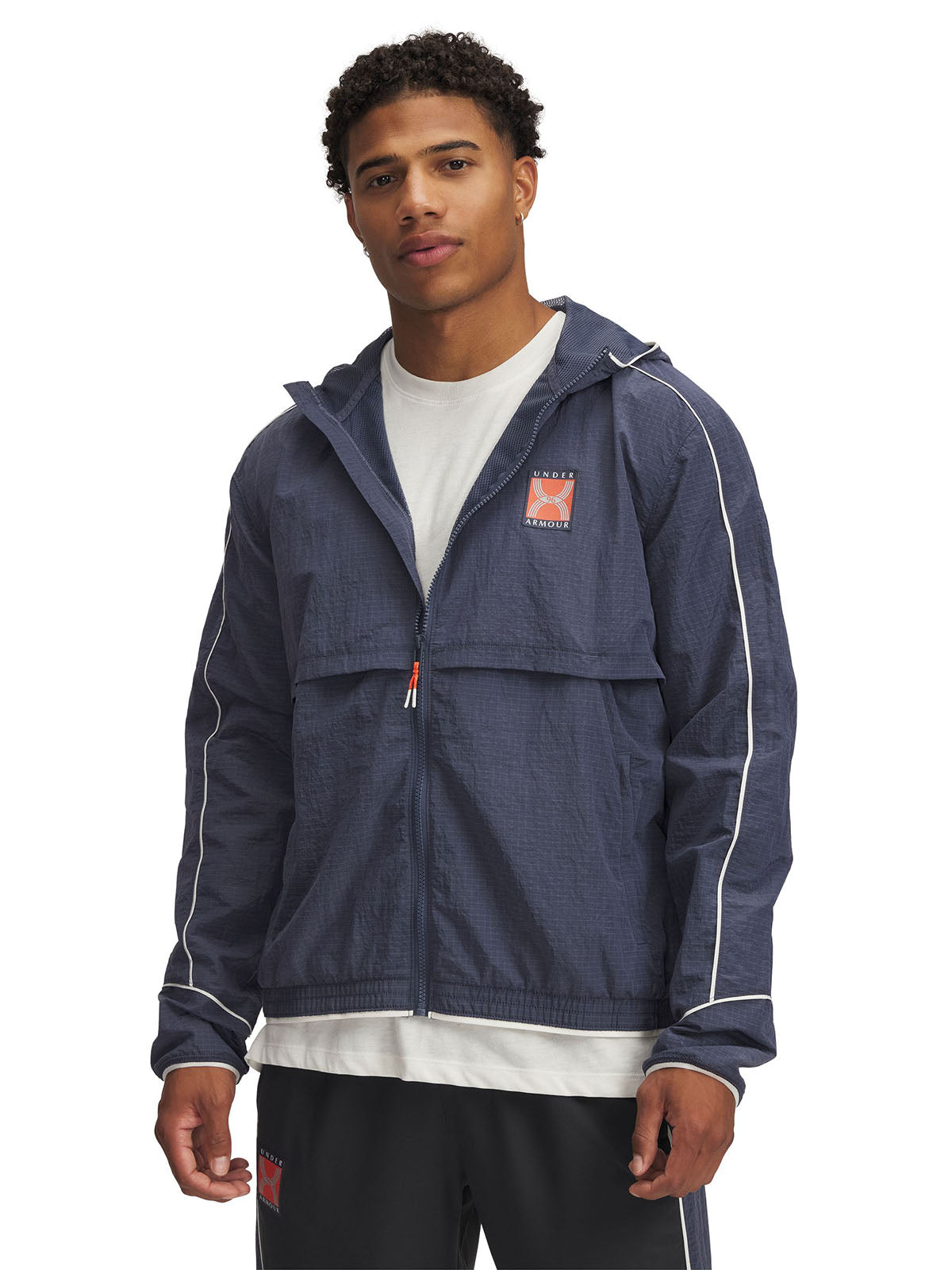 Chaqueta UA Run 96 gris para hombre
