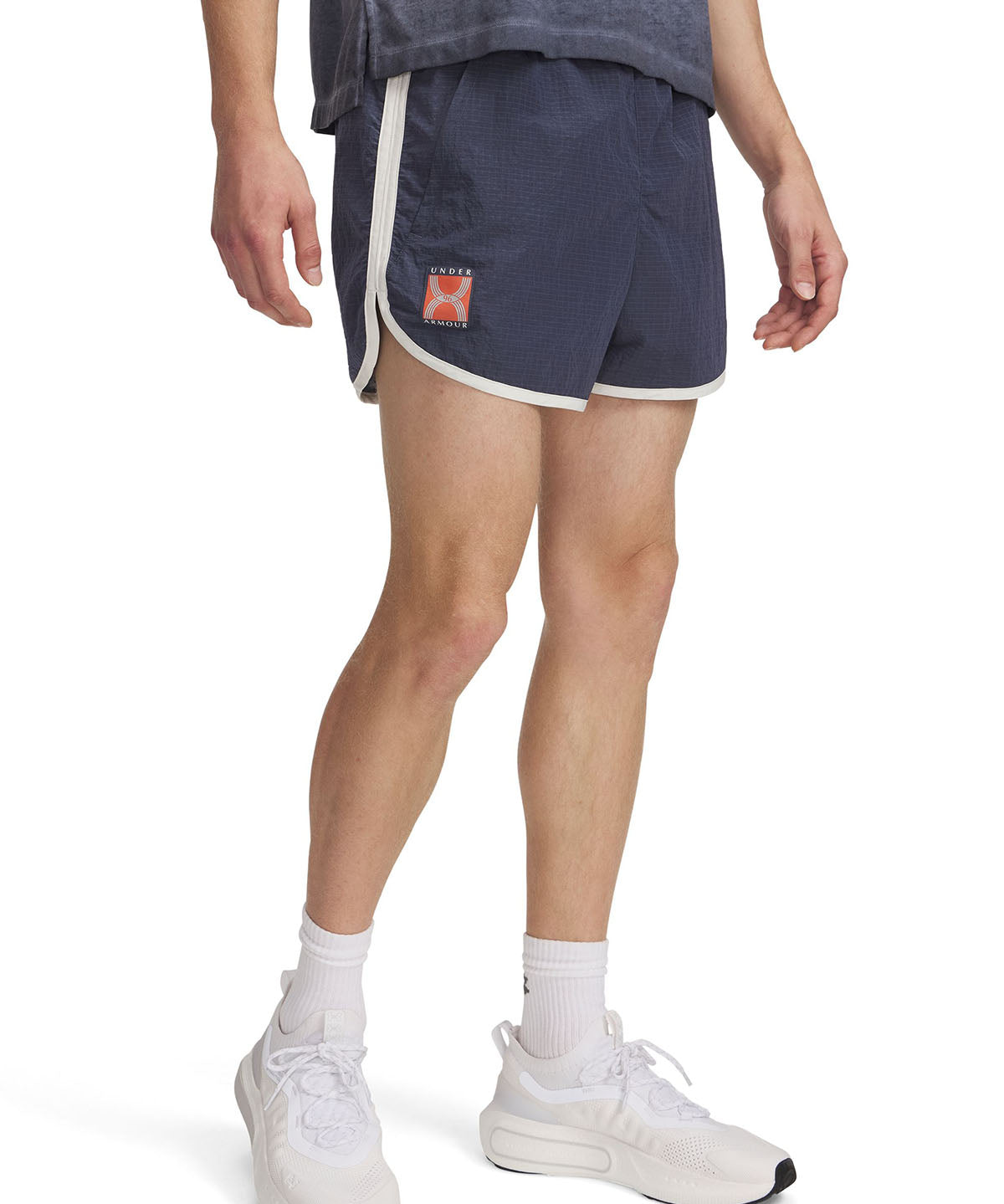 Shorts UA Run 96 gris para hombre