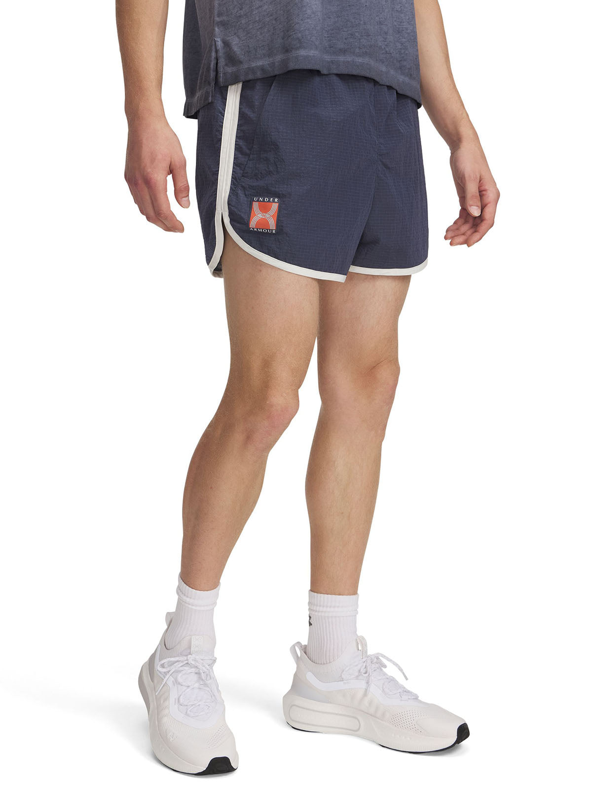 Shorts UA Run 96 gris para hombre