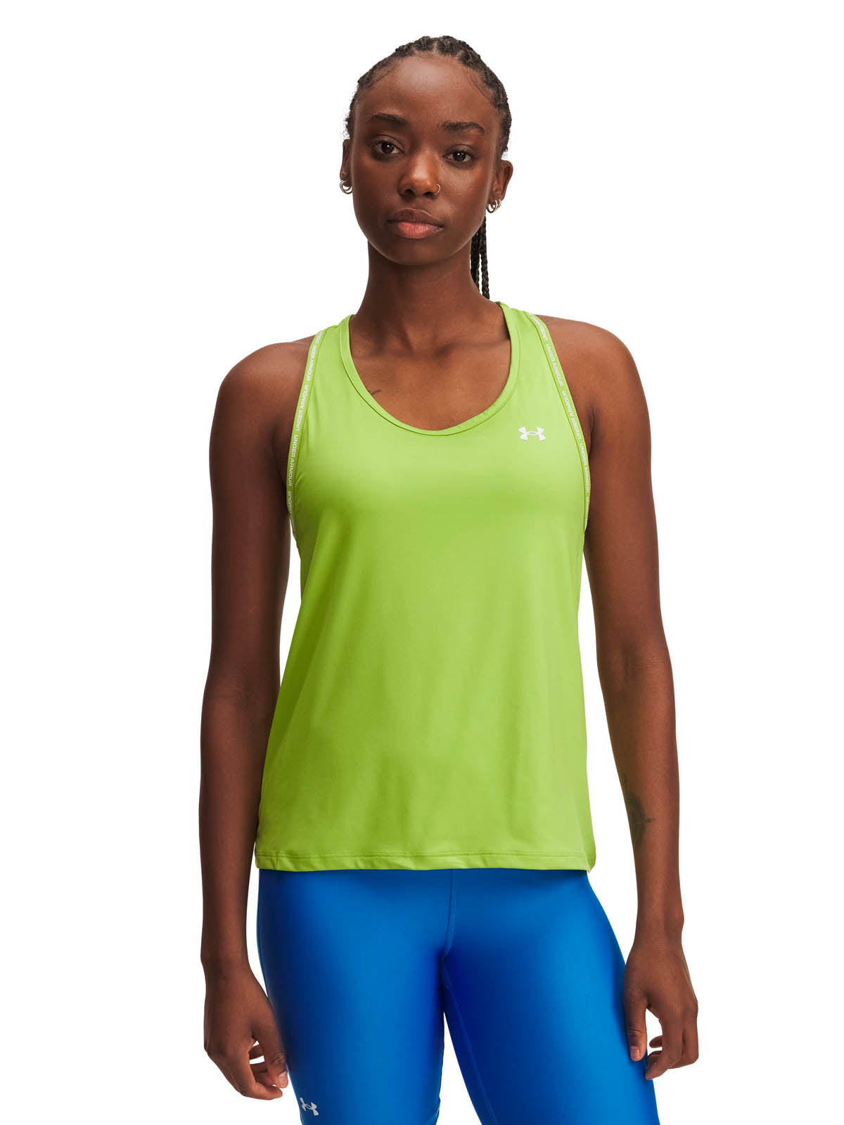Polera sin mangas de entrenamiento para mujer Tech Knockout Verde Under Armour