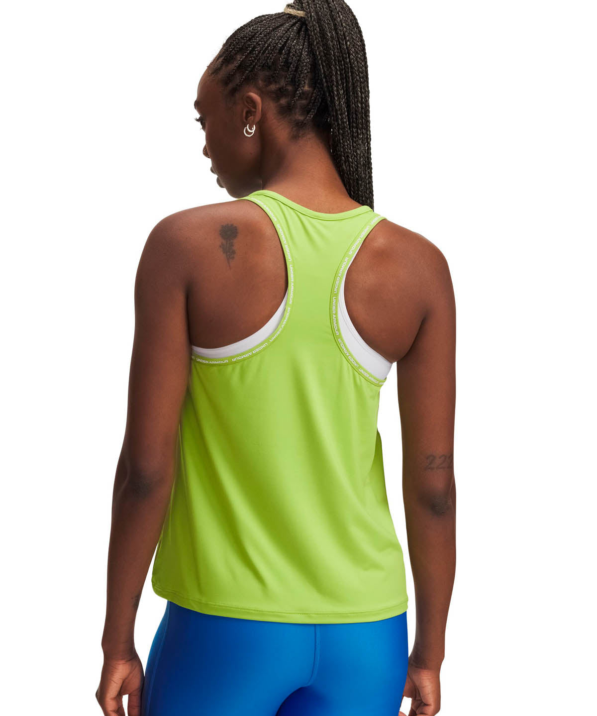 Polera sin mangas de entrenamiento para mujer Tech Knockout Verde Under Armour