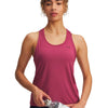 Polera sin mangas de entrenamiento para mujer Tech Knockout Roja Under Armour