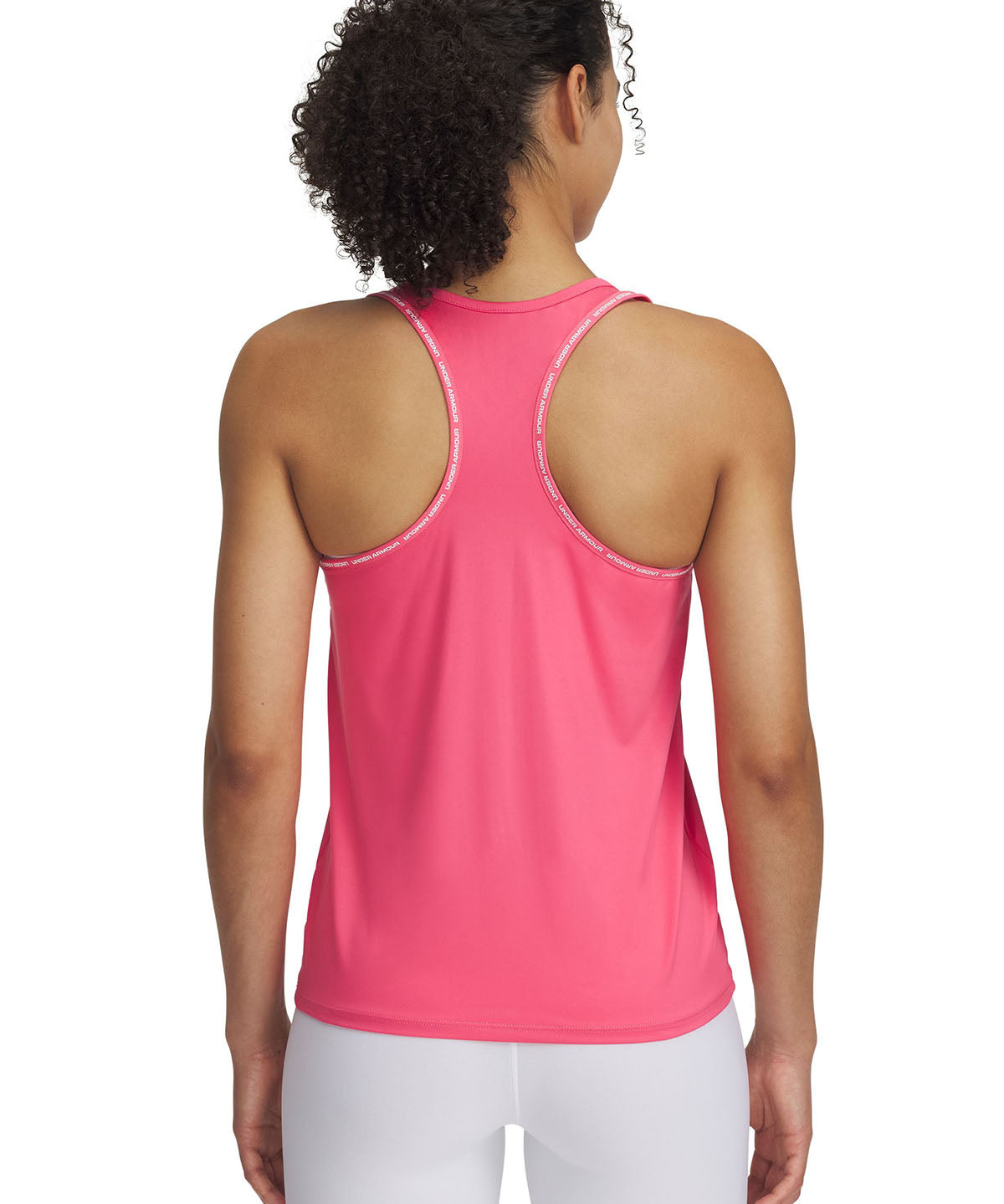 Polera sin mangas UA Tech Knockout rosado para mujer