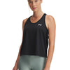 Polera sin mangas Under Armour tech swing negro para mujer