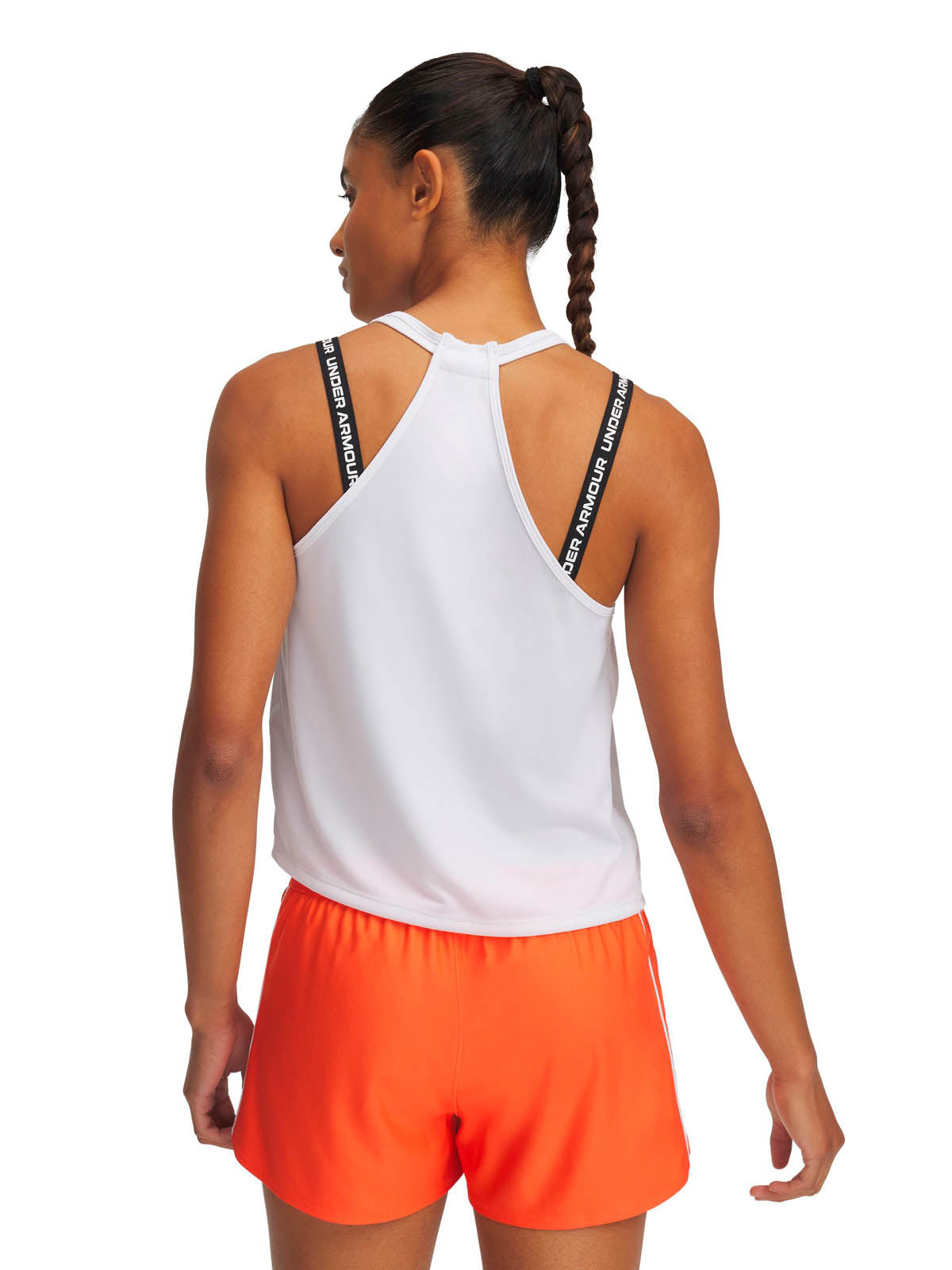 Polera sin mangas de entrenamiento para mujer Tech Swing blanco Under Armour