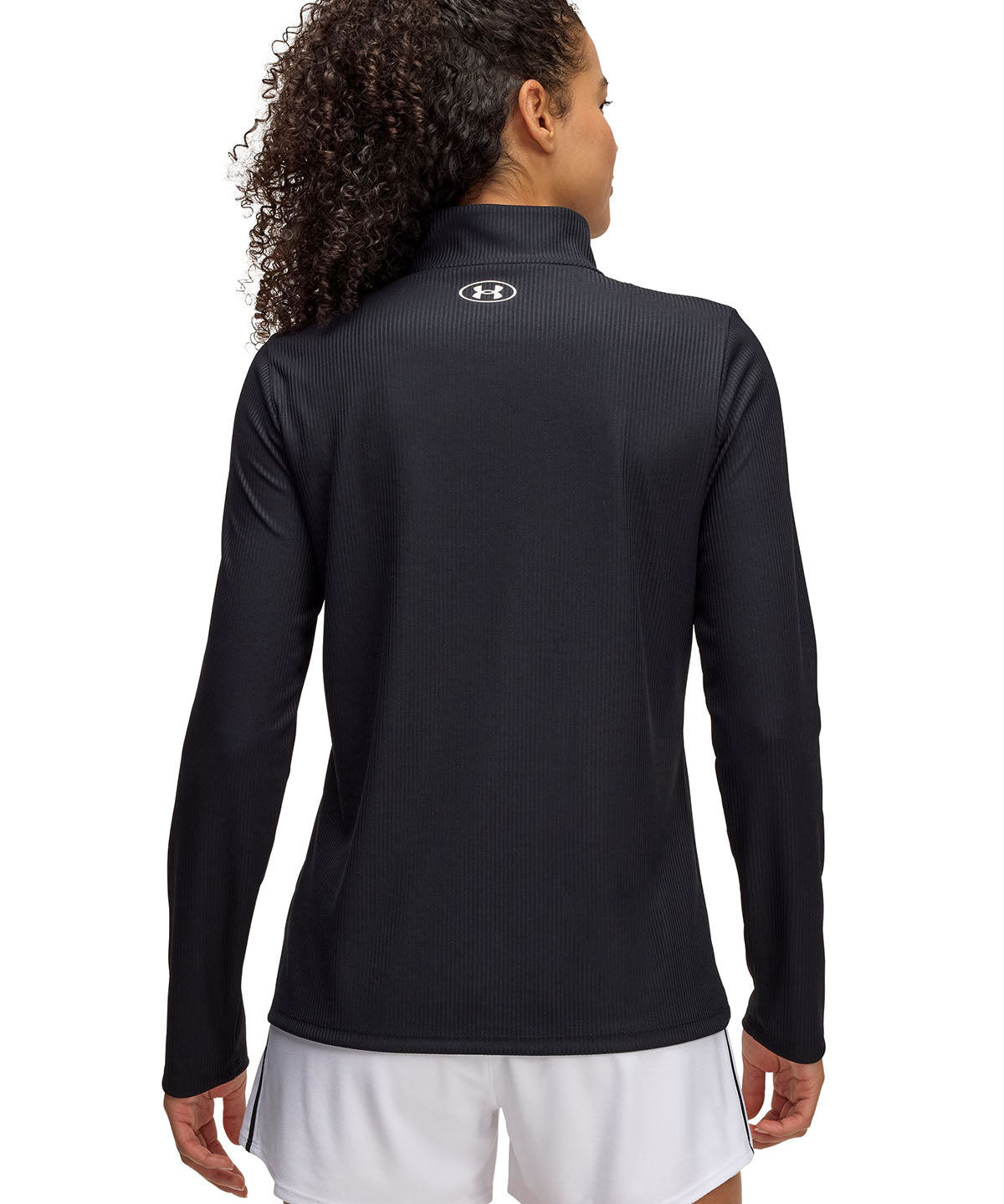 Polerón Under Armour tech rib ½ cierre negro para mujer