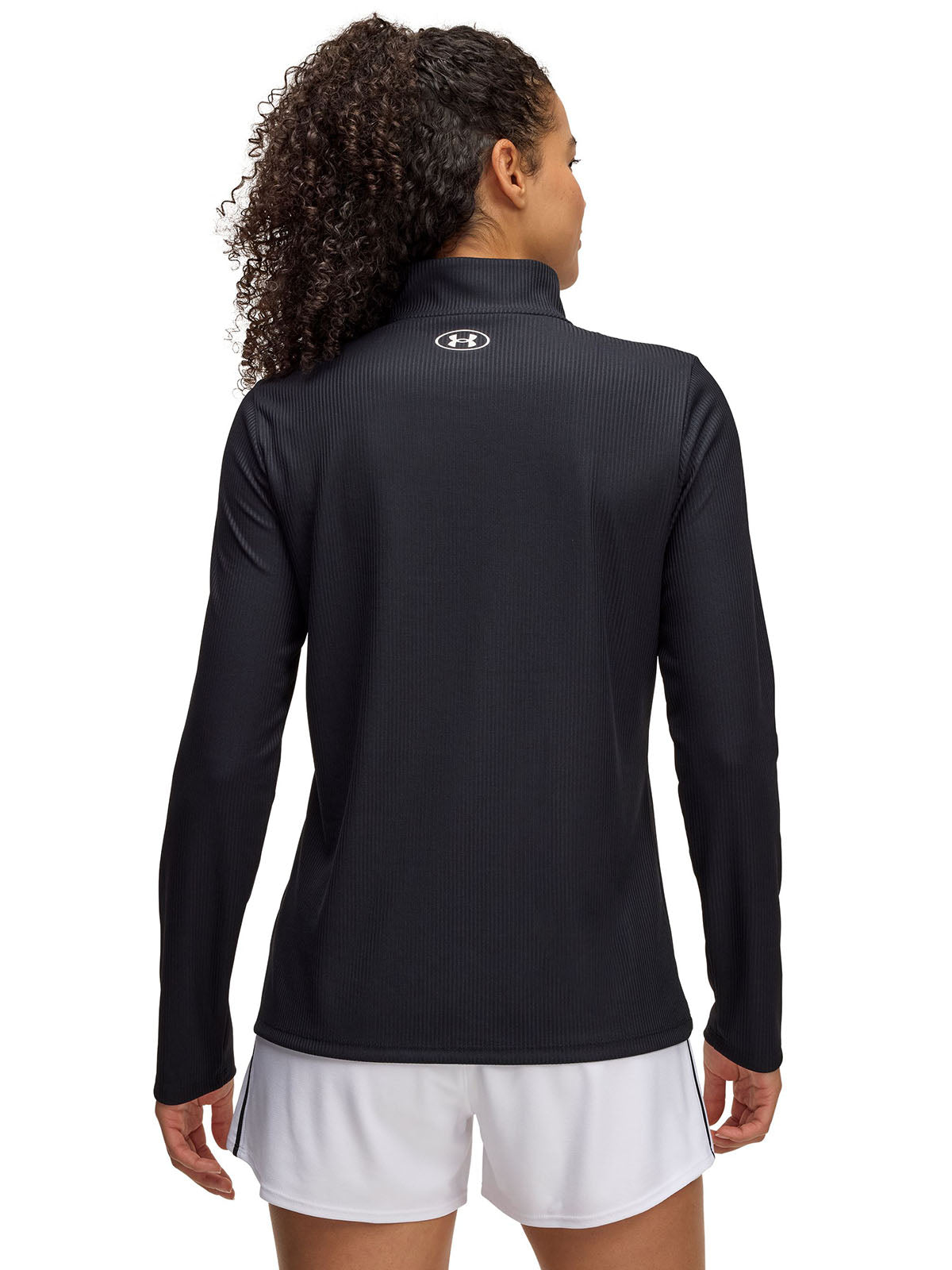 Polerón Under Armour tech rib ½ cierre negro para mujer