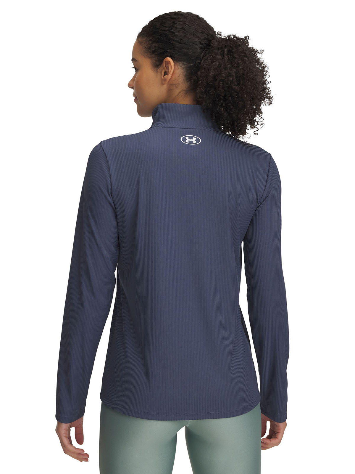 Polerón Under Armour tech rib ½ cierre gris para mujer
