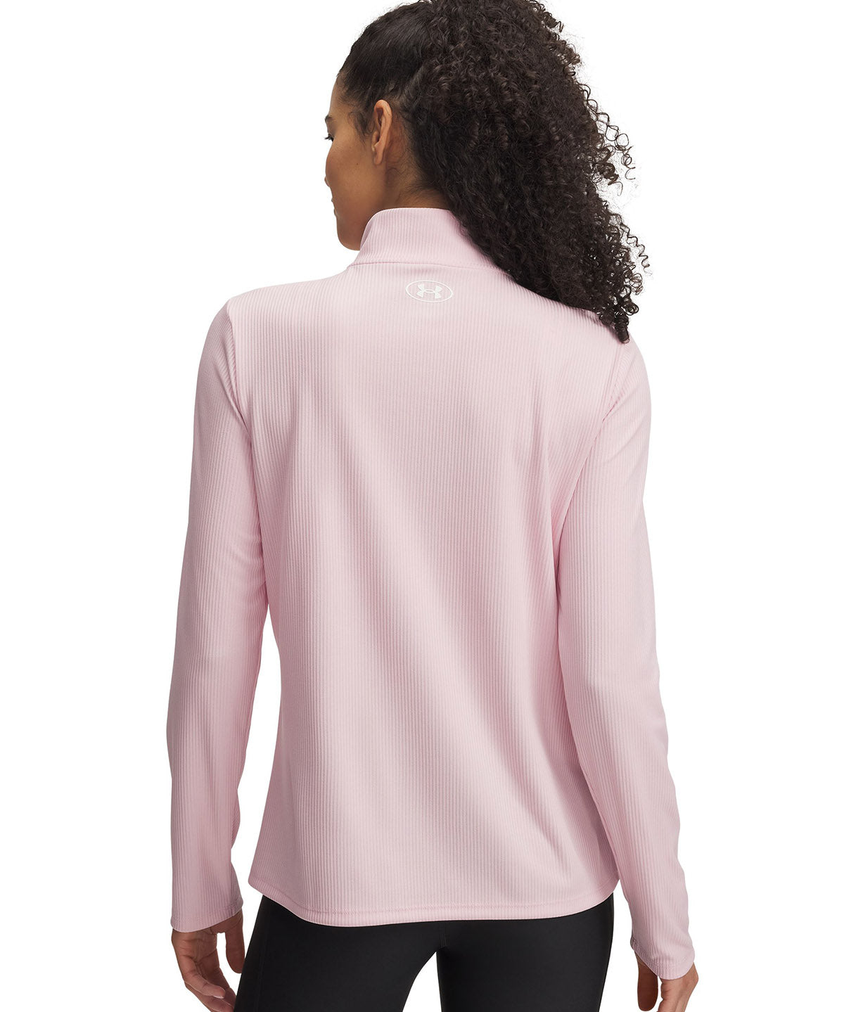 Polerón Under Armour tech rib ½ cierre rosado para mujer