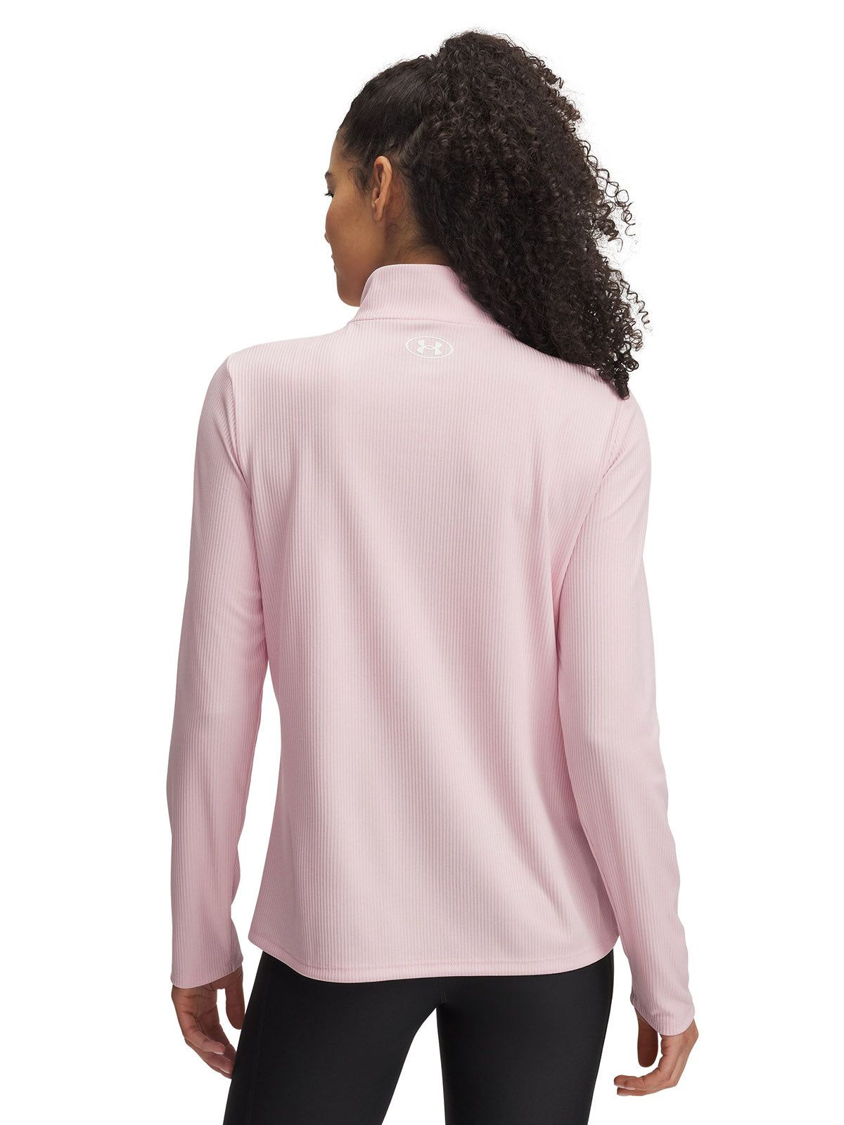 Polerón Under Armour tech rib ½ cierre rosado para mujer