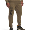 Jogger Project Rock Rival fleece café para hombre Under Armour