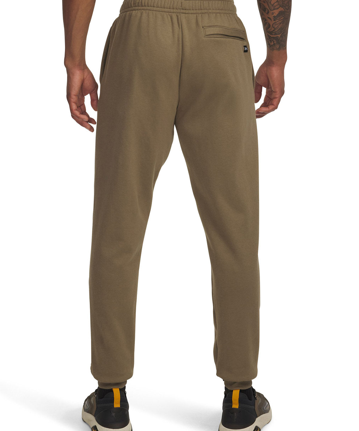 Jogger Project Rock Rival fleece café para hombre Under Armour