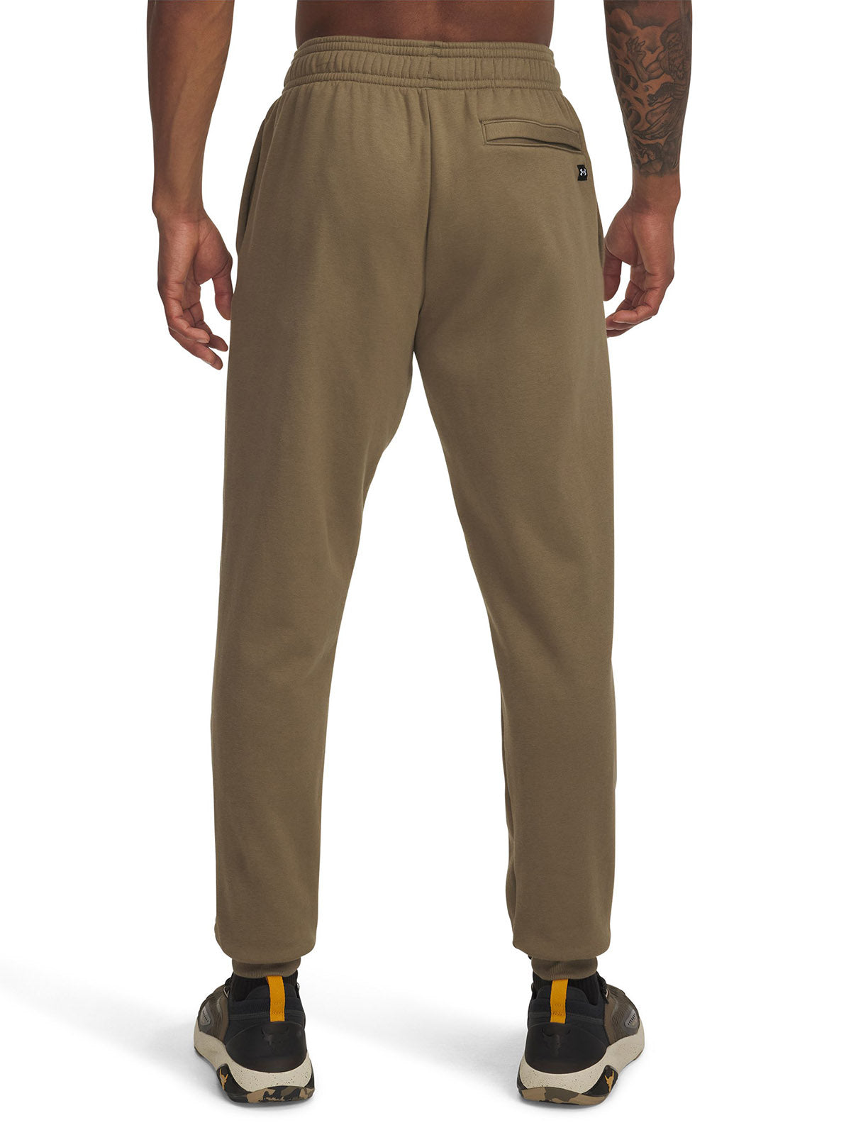 Jogger Project Rock Rival fleece café para hombre Under Armour