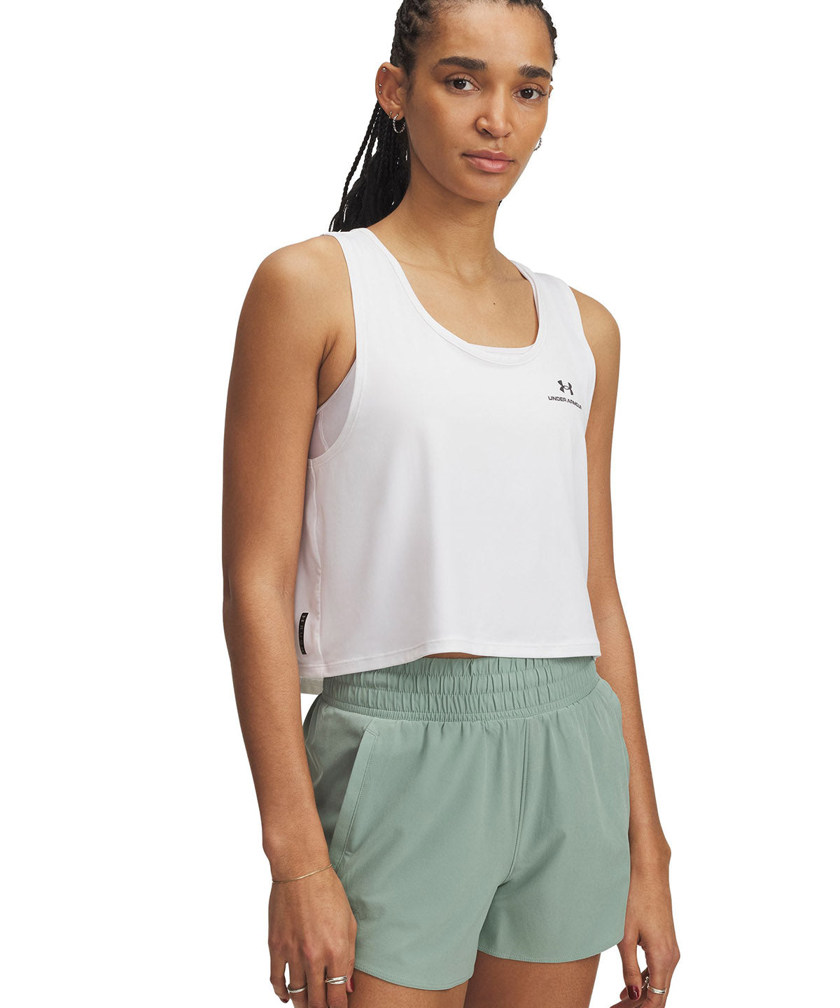 Polera sin mangas Under Armour vanish energy blanco para mujer