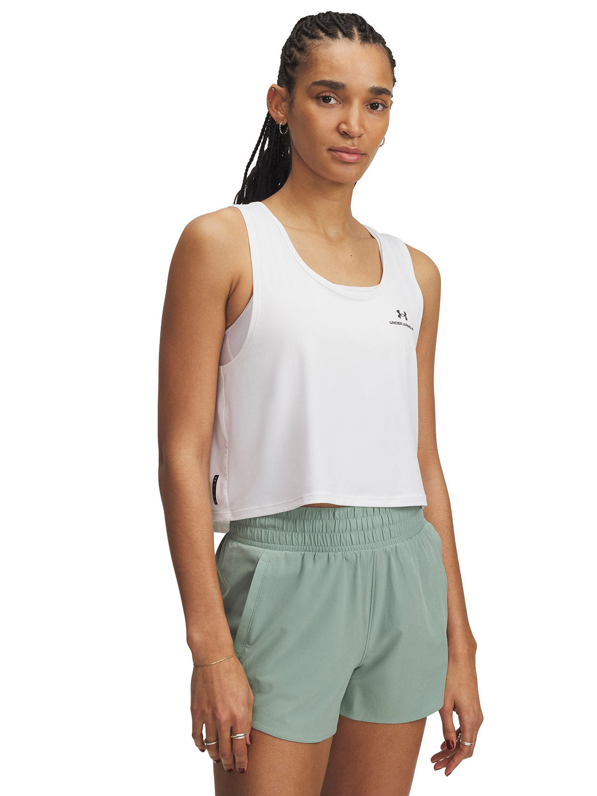 Polera sin mangas Under Armour vanish energy blanco para mujer