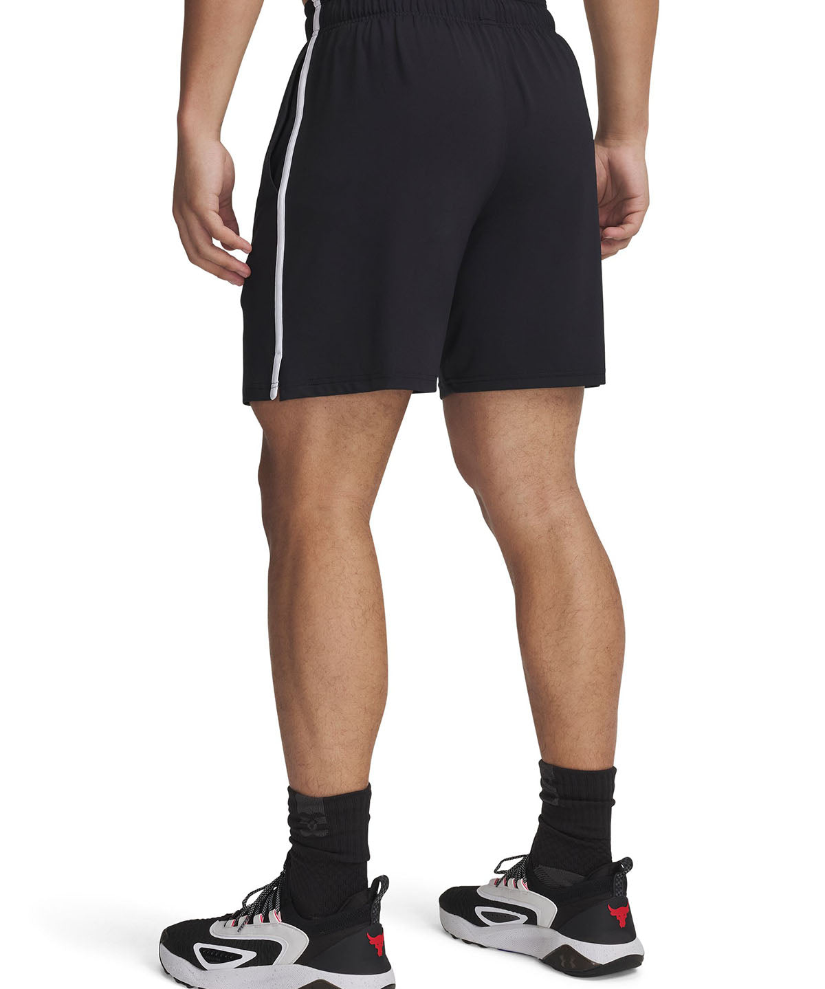 Shorts Project Rock mesh negro para hombre Under Armour