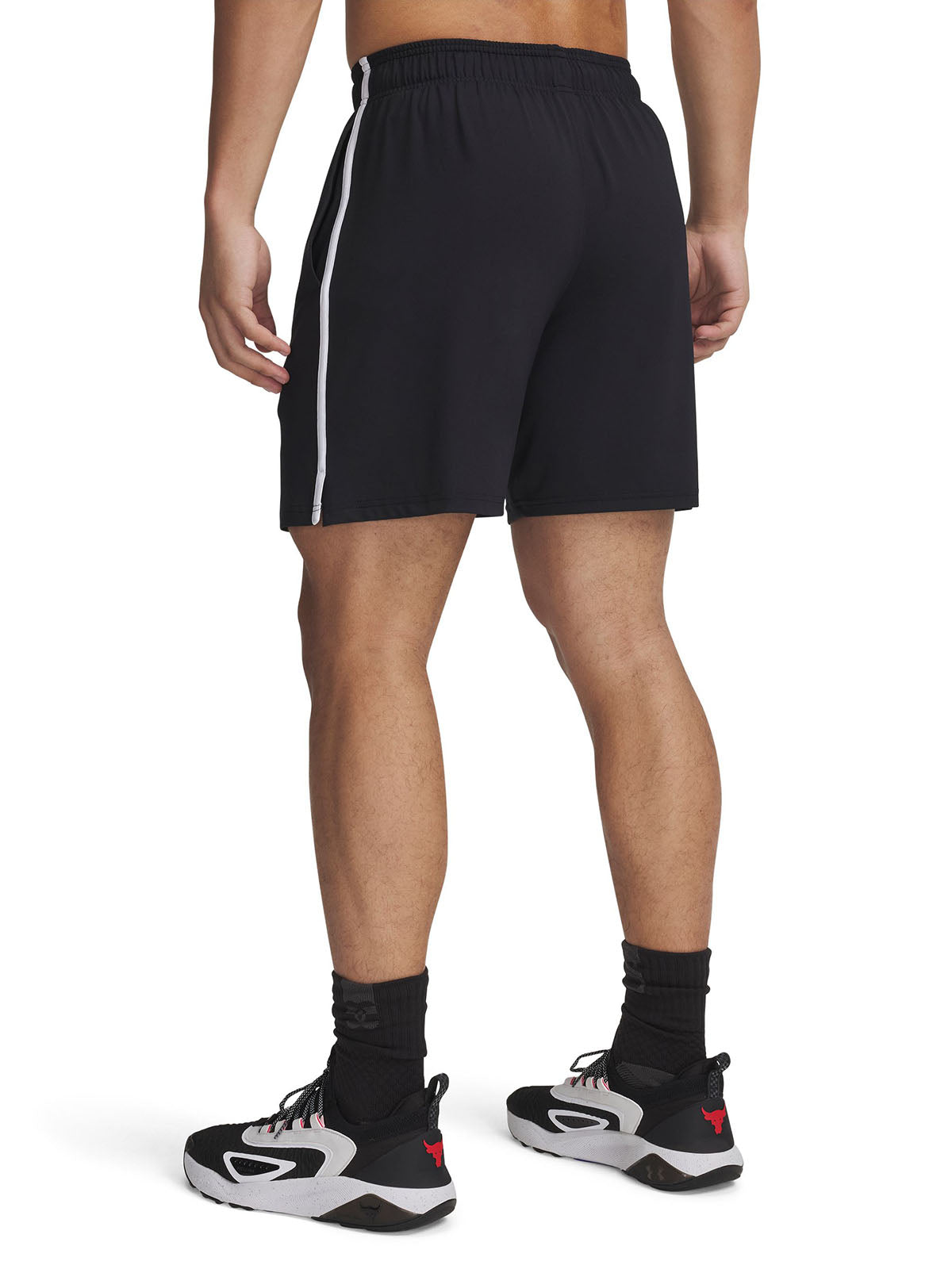 Shorts Project Rock mesh negro para hombre Under Armour
