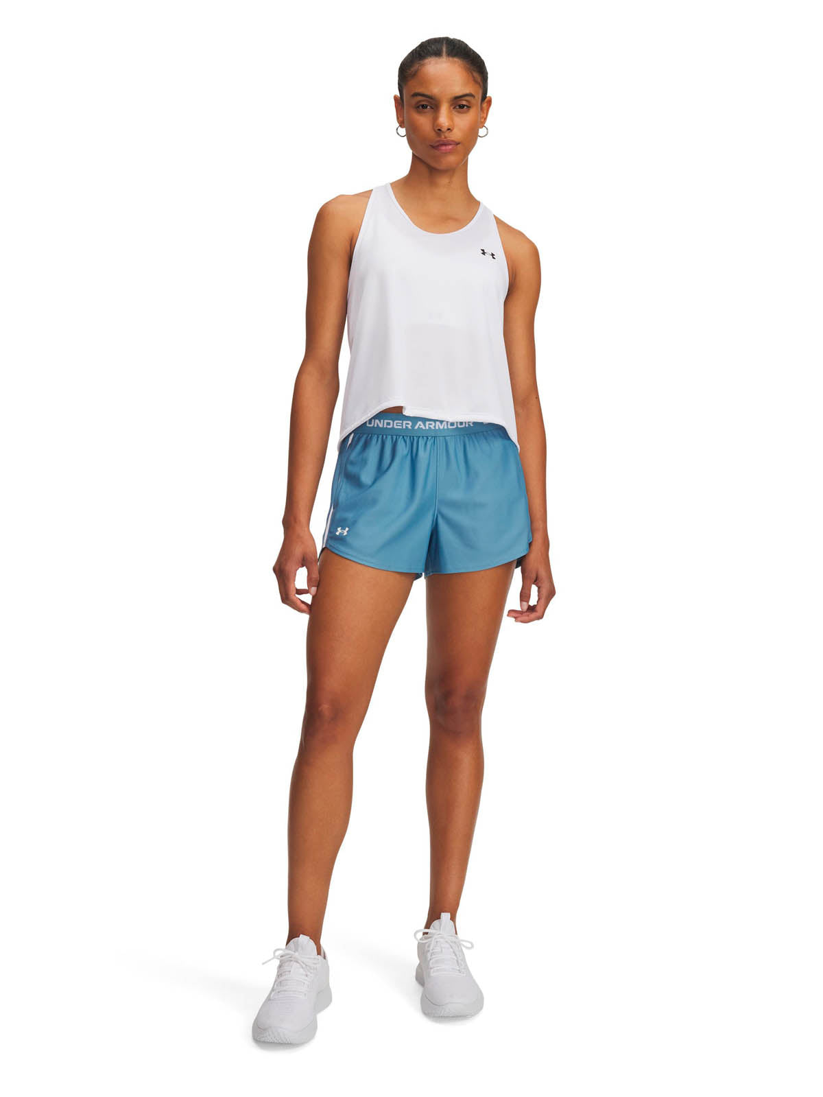 Short de entrenamiento para mujer Tech Play Up Azul Under Armour