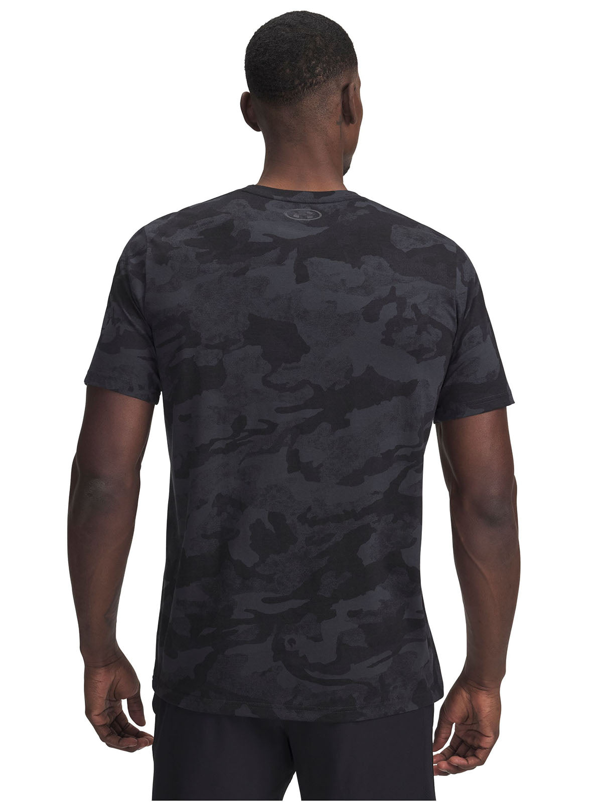 Polera manga corta Project Rock negro para hombre Under Armour