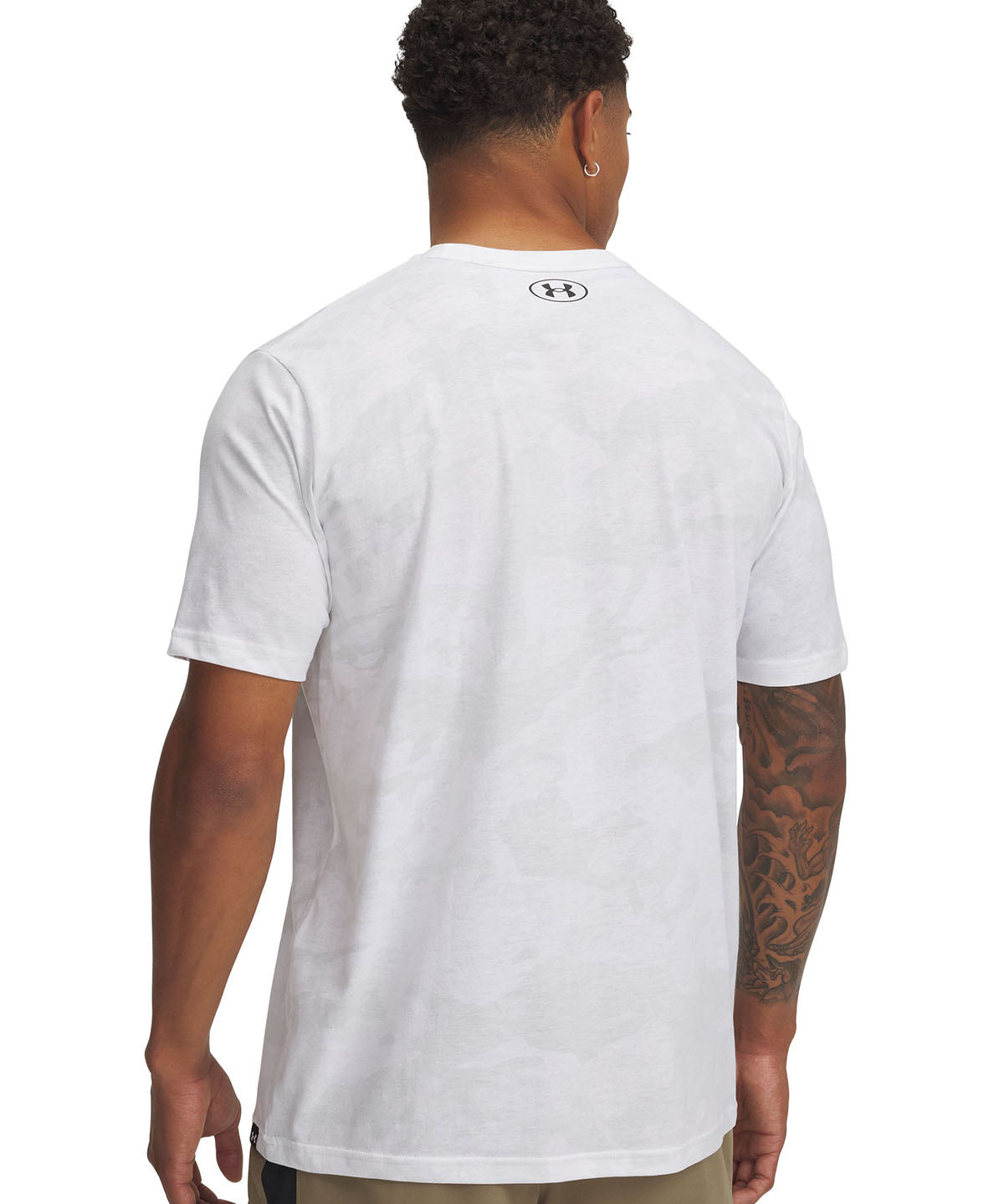 Polera manga corta Project Rock blanco para hombre Under Armour