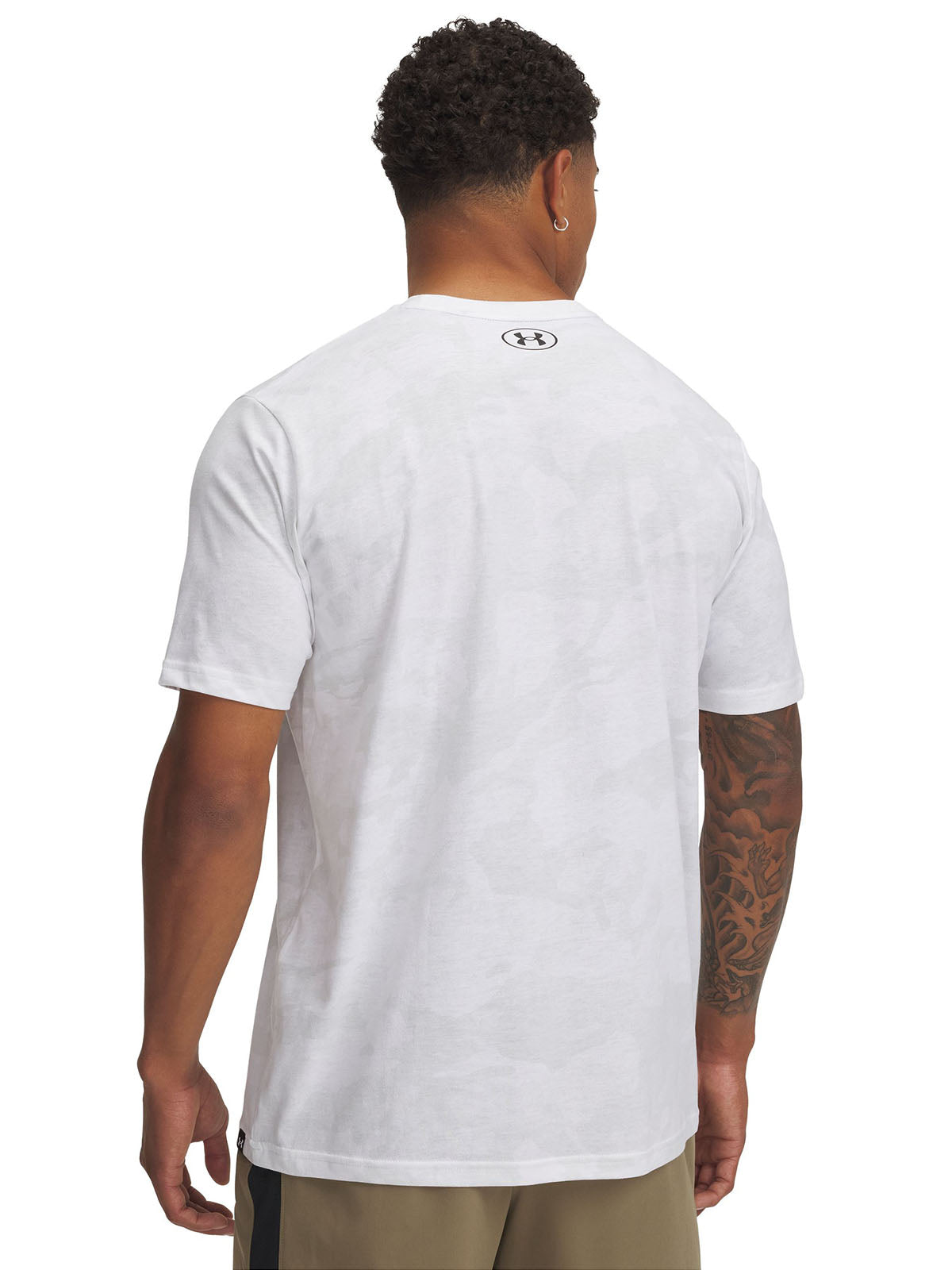 Polera manga corta Project Rock blanco para hombre Under Armour