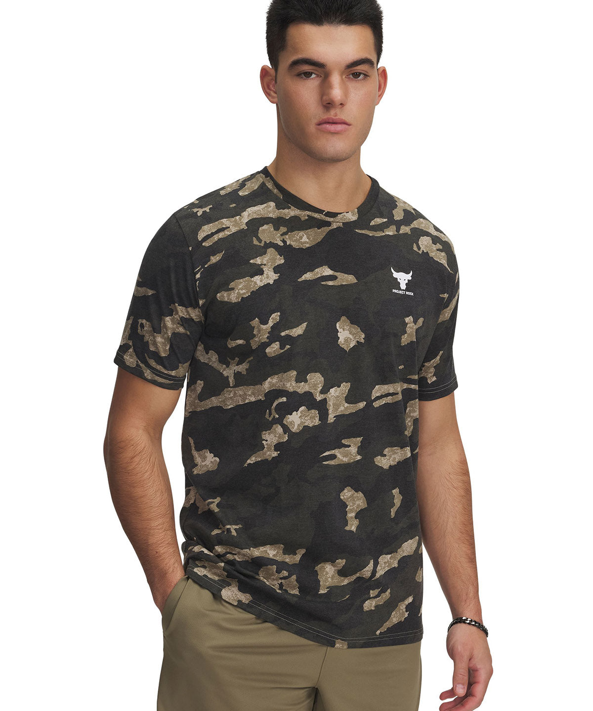 Polera manga corta Project Rock café para hombre Under Armour