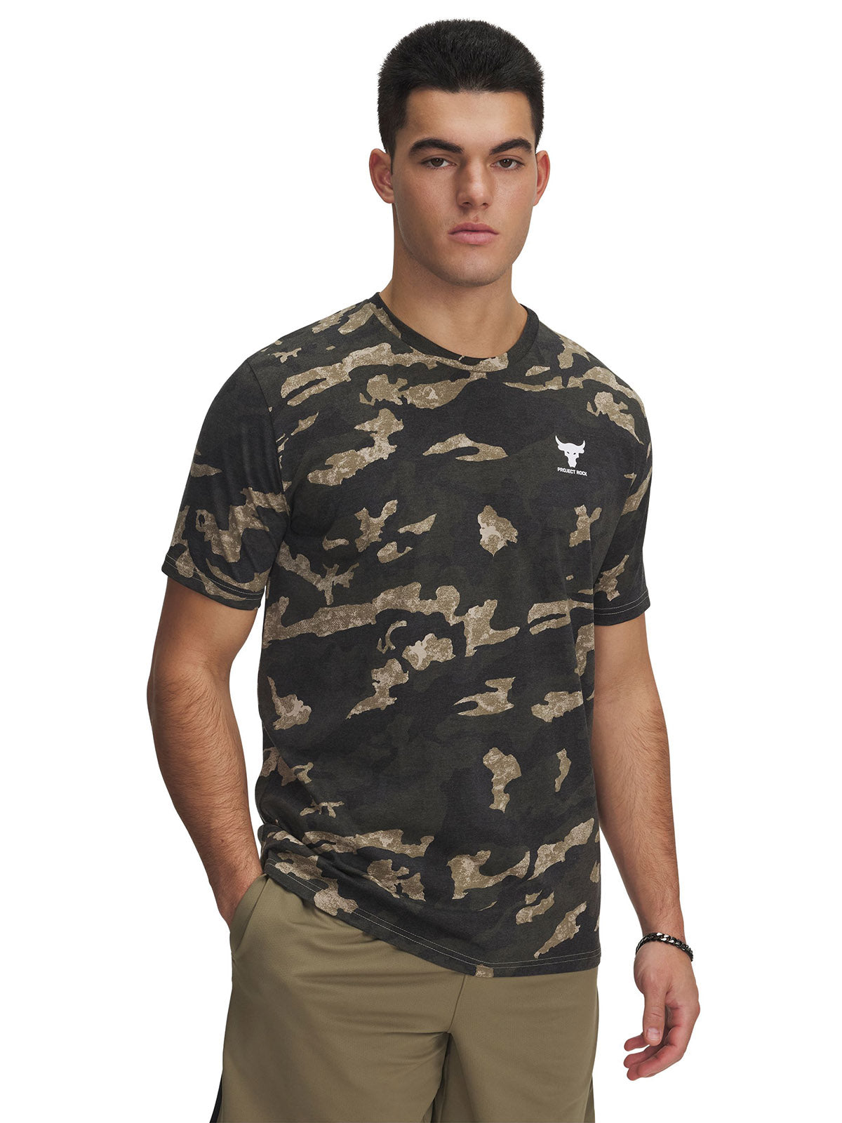 Polera manga corta Project Rock café para hombre Under Armour