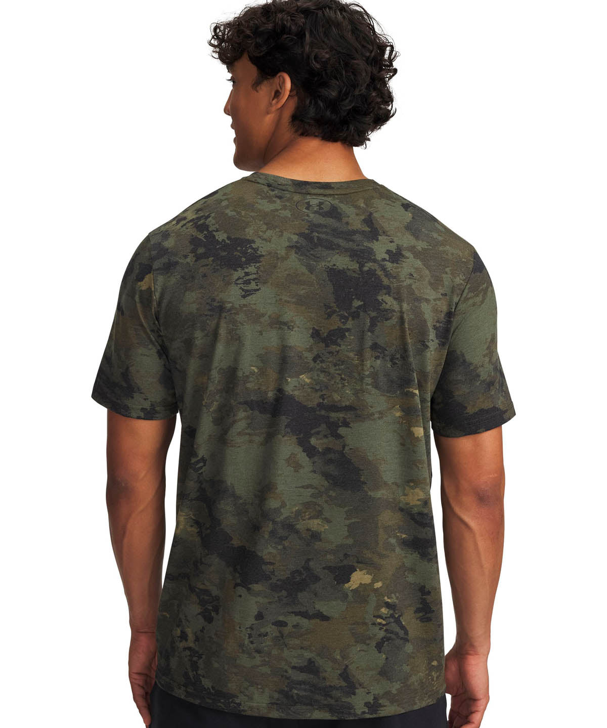 Polera manga corta de entrenamiento para hombre Project Rock verde Under Armour