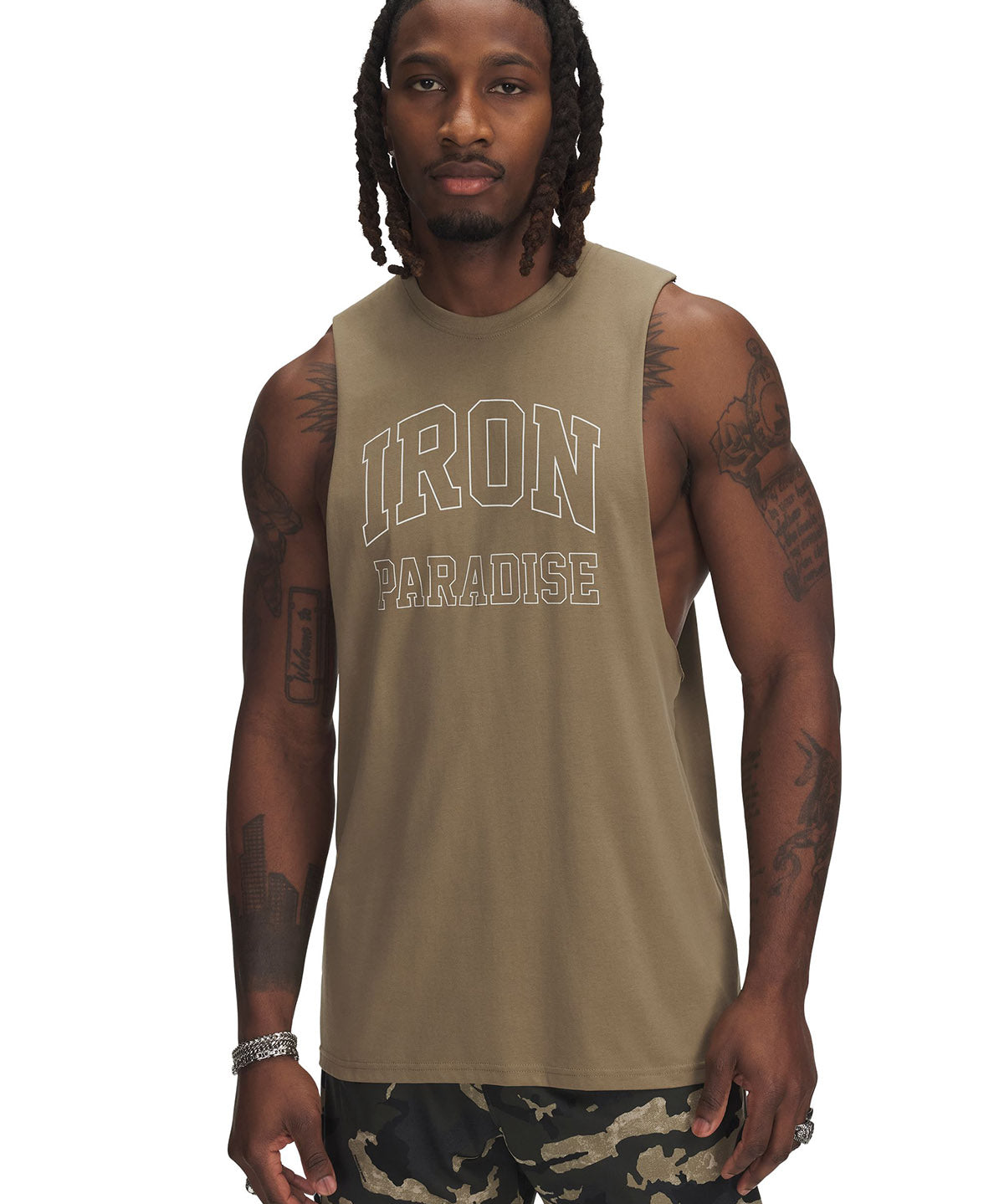 Polera sin mangas Project Rock café para hombres Under Armour