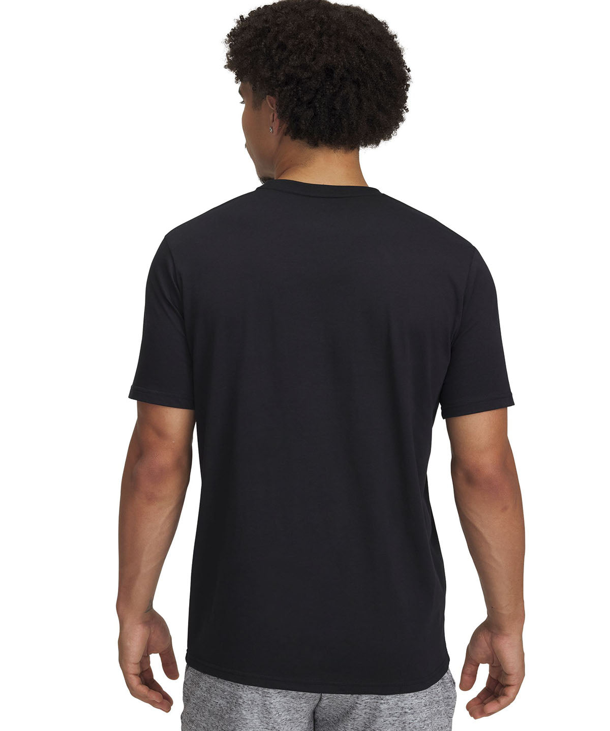 Polera manga corta Project Rock negro para hombre Under Armour