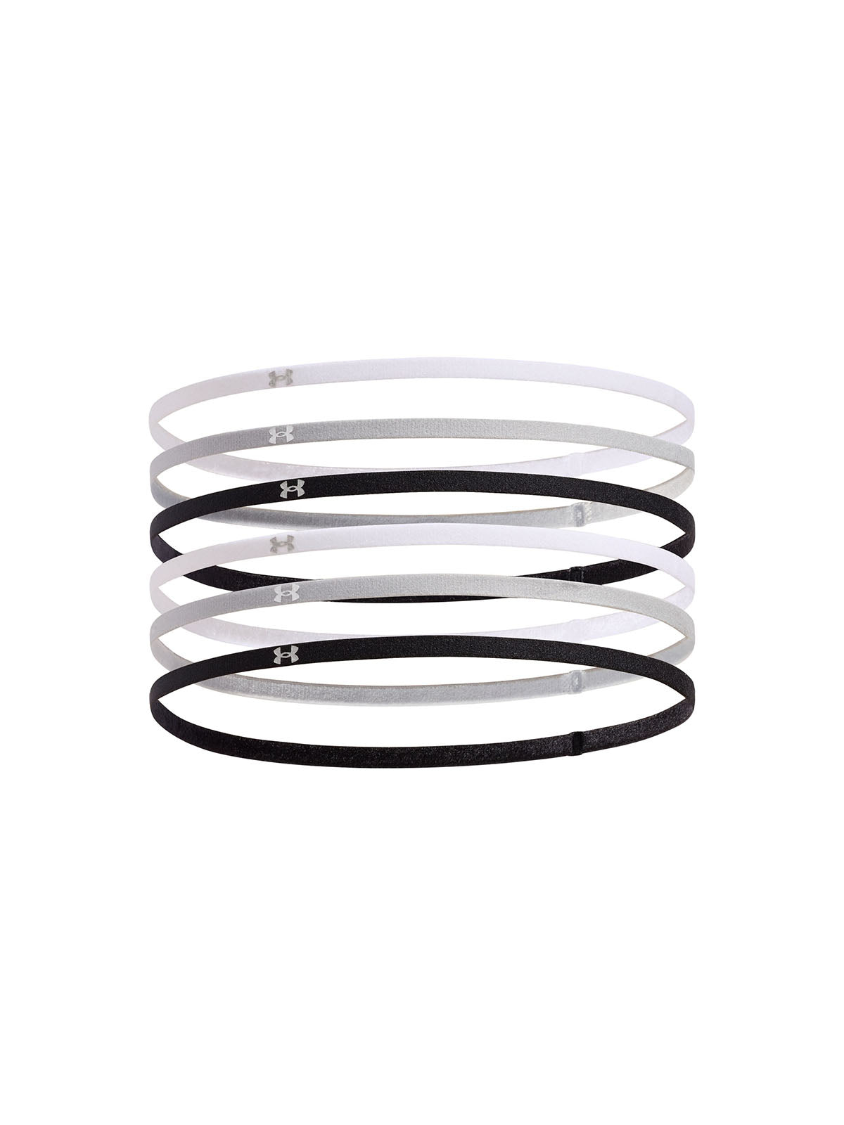 Cintillo mujer Under Armour mini elástico 6-pack negro