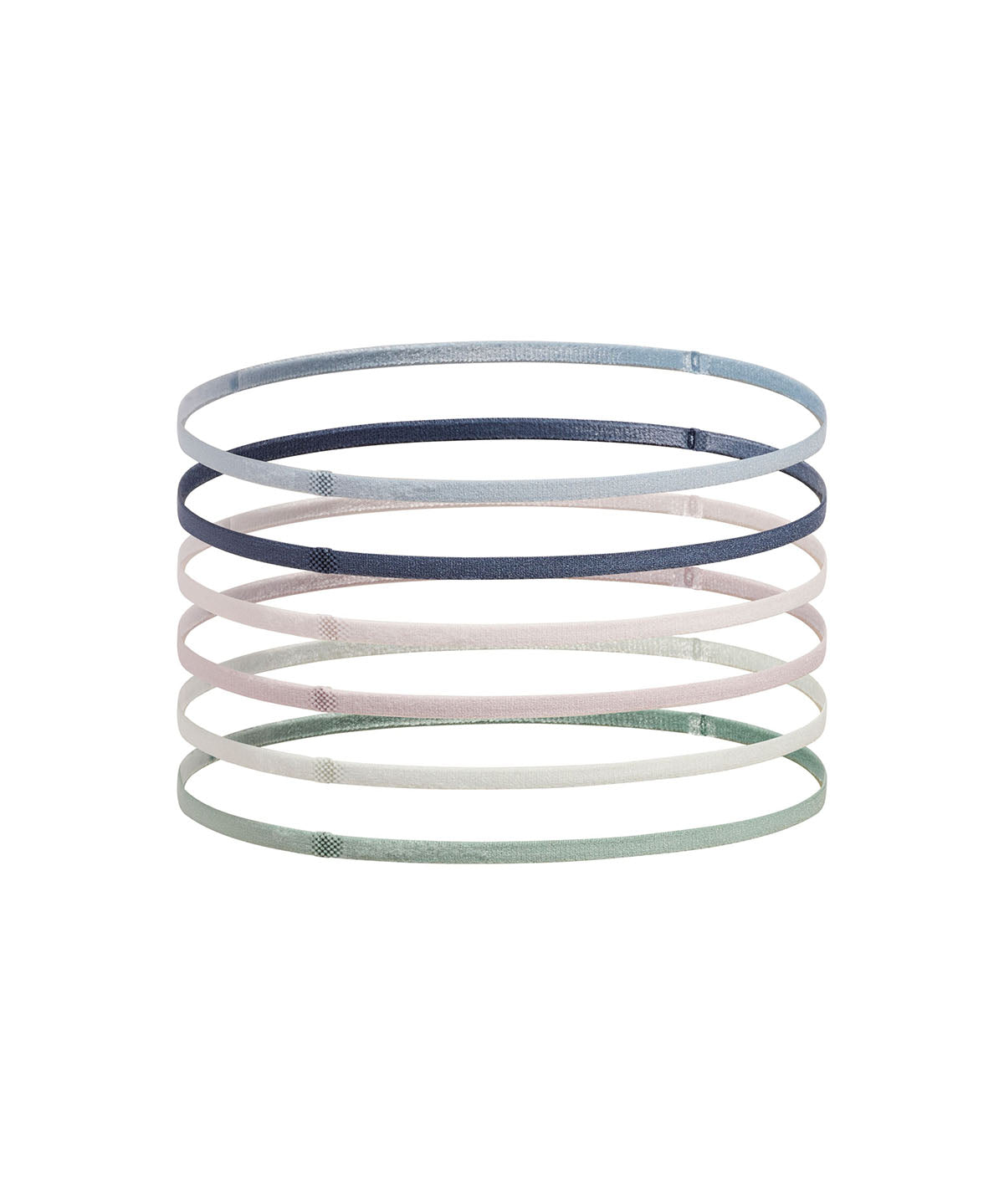 Cintillo mujer Under Armour mini elástico 6-pack verde