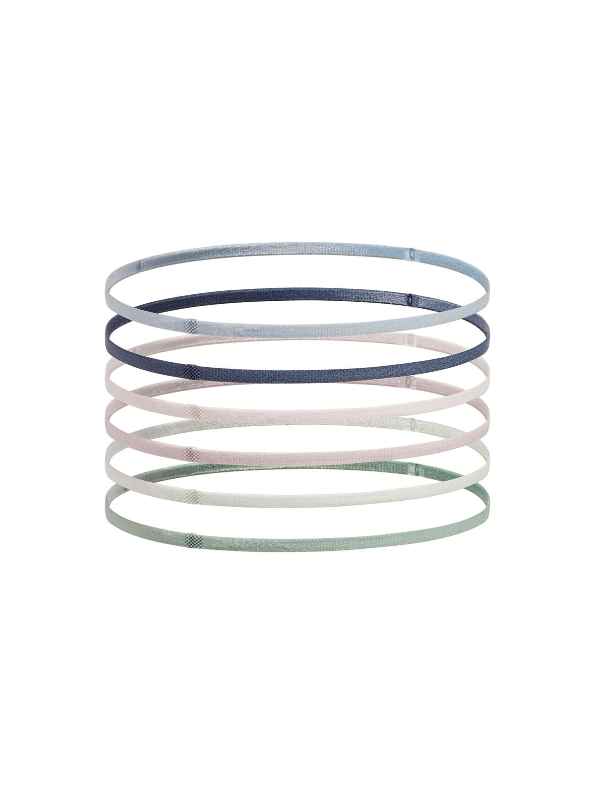 Cintillo mujer Under Armour mini elástico 6-pack verde