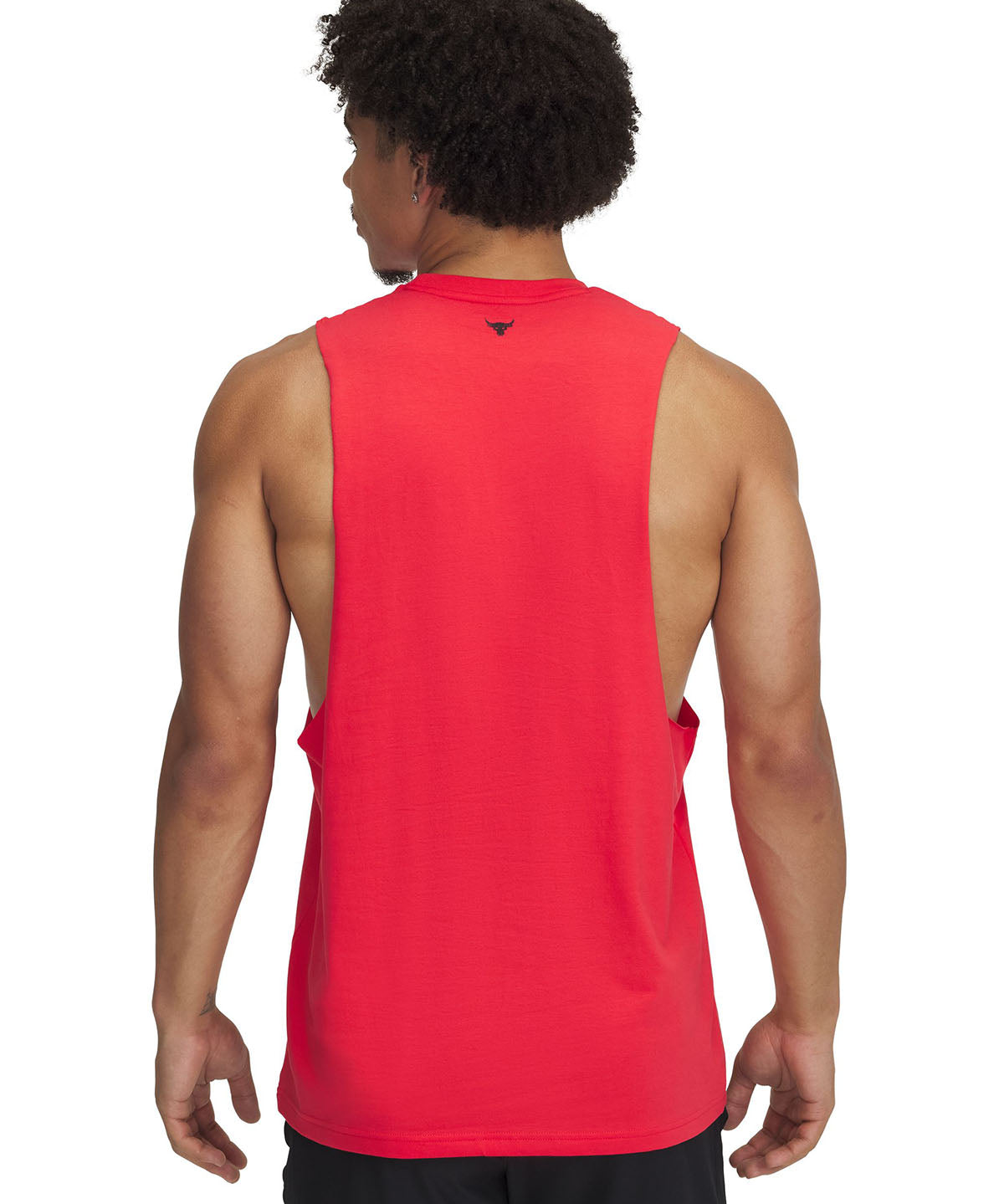 Polera sin mangas Project Rock rojo para hombres Under Armour