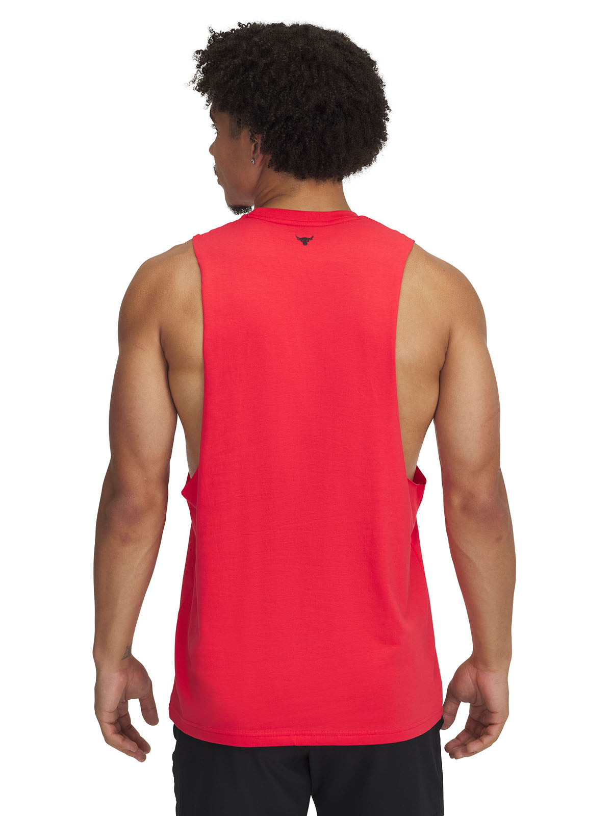 Polera sin mangas Project Rock rojo para hombres Under Armour