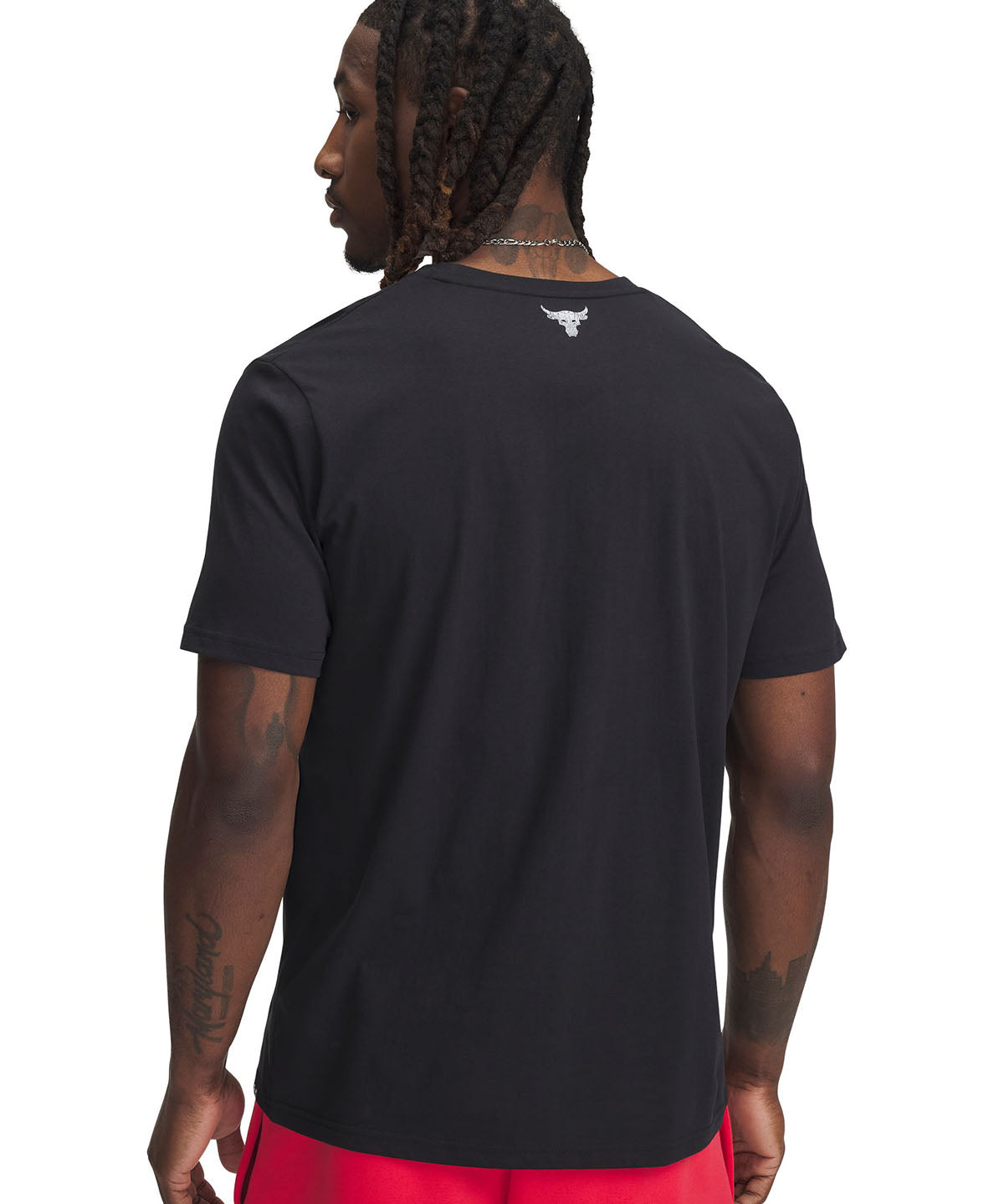 Polera manga corta Project Rock iron 7 negro para hombre Under Armour