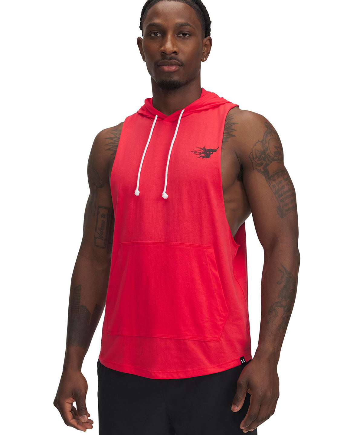 Polerón sin mangas UA Project Rock rojo para hombre