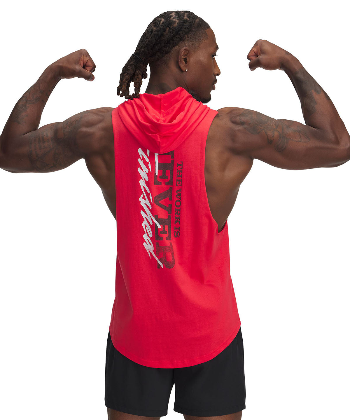 Polerón sin mangas UA Project Rock rojo para hombre