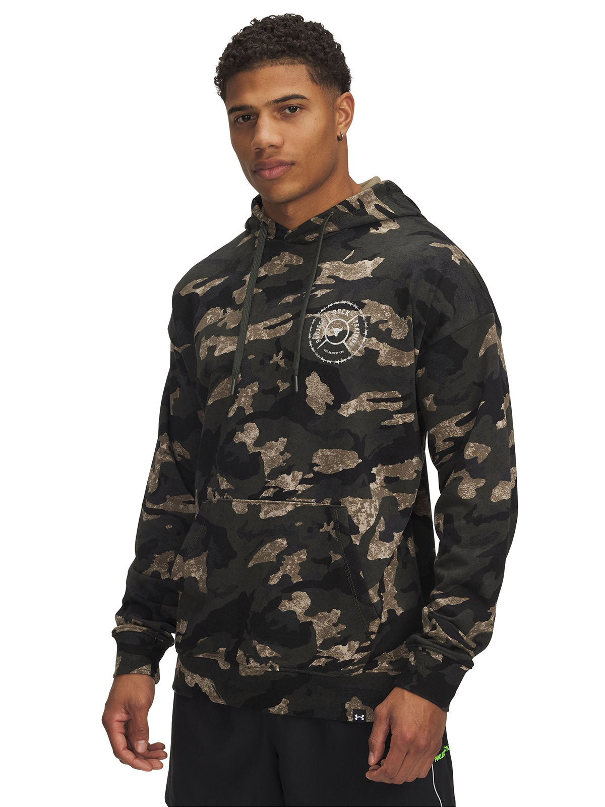 Polerón proyecto rock terry verde para hombre Under Armour